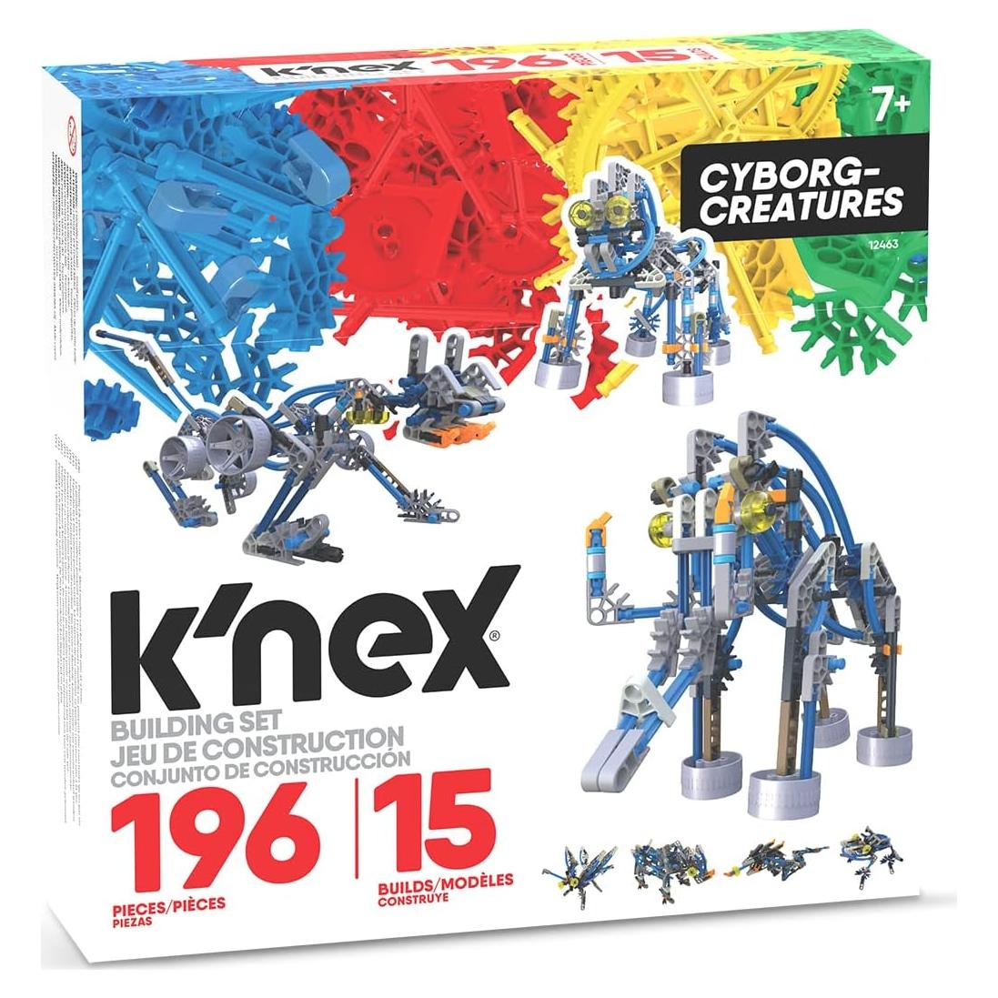 K'NEX | Cyborg Creatures 15 Model | Educational Toys for Boys and Girls, 196 Piece Stem Learning Kit, Engineering for Kids, Fun Colourful Construction Toys for Children Ages 8 12463