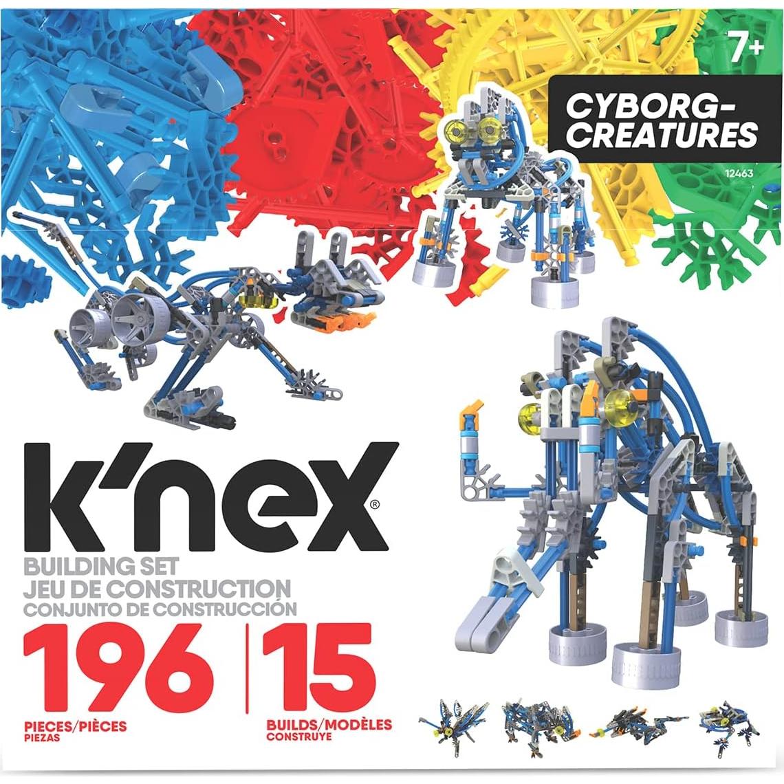K'NEX | Cyborg Creatures 15 Model | Educational Toys for Boys and Girls, 196 Piece Stem Learning Kit, Engineering for Kids, Fun Colourful Construction Toys for Children Ages 8 12463