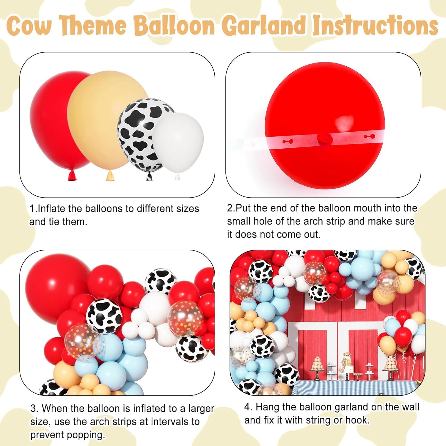 Kit Arco de Globos de Granja Ouddy Party 170 Piezas