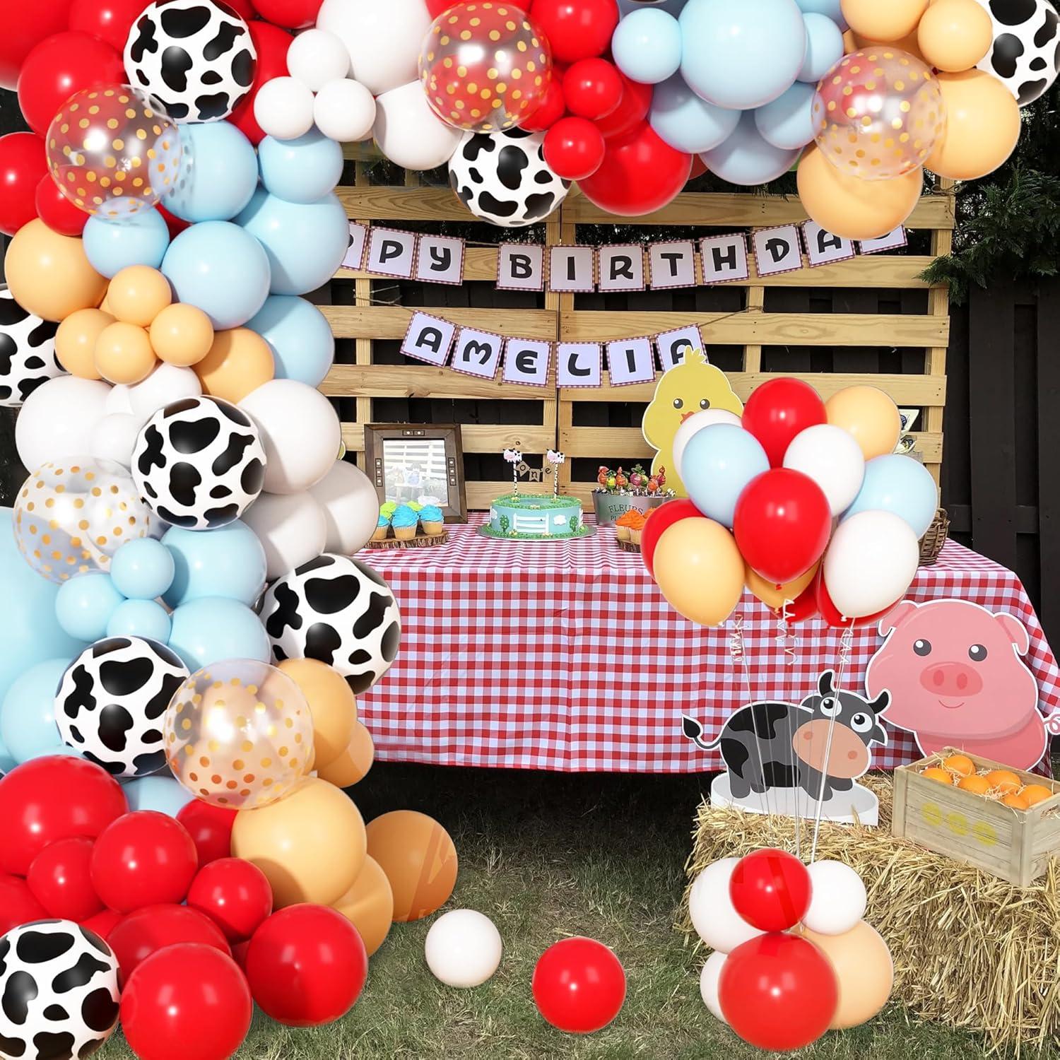 Kit Arco de Globos de Granja Ouddy Party 170 Piezas