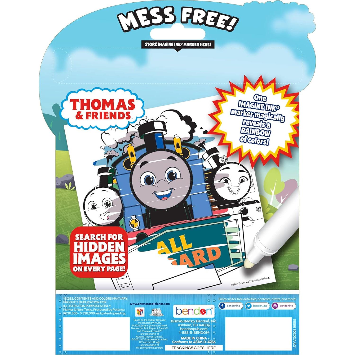 Libro para Colorear Bendon Imagine Ink Thomas All Engines Go 20 Páginas