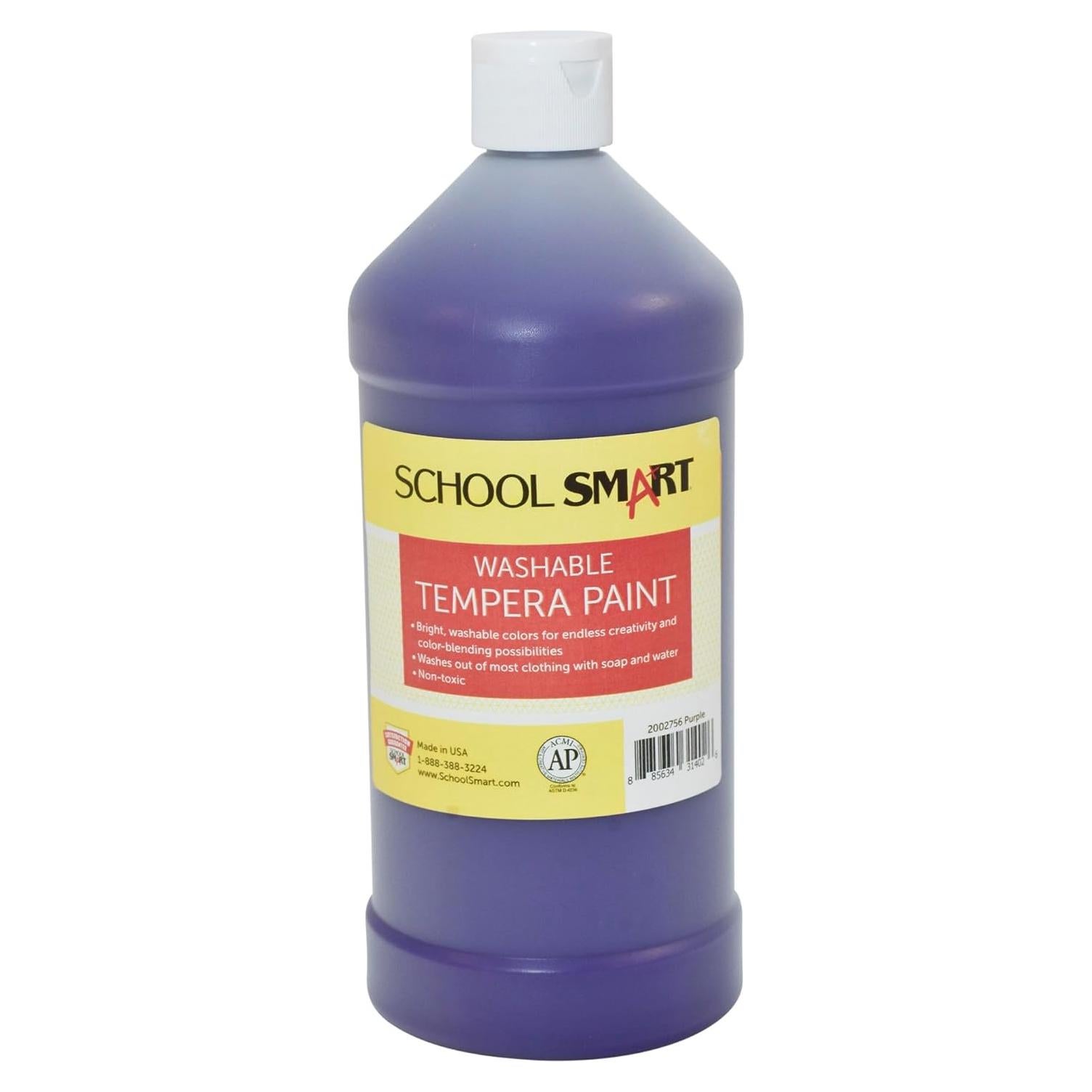 Pintura Tempera Lavable School Smart Púrpura 0.95L