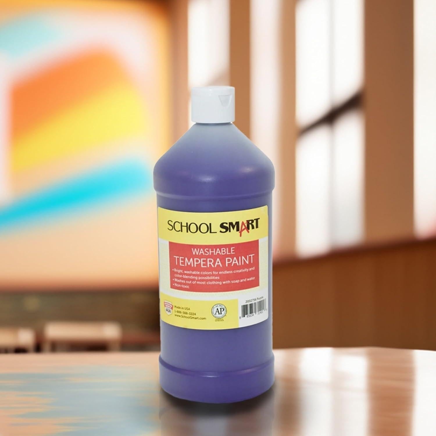 Pintura Tempera Lavable School Smart Púrpura 0.95L