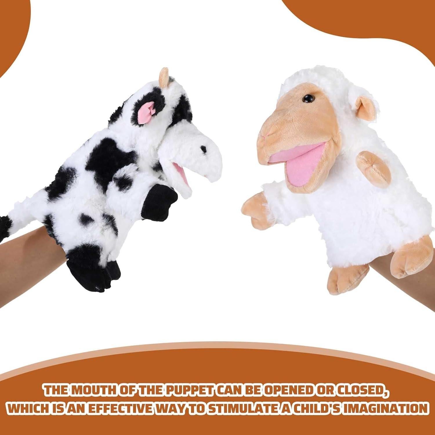 Liliful 6 Marionetas de Mano de Animales de Peluche para Niños