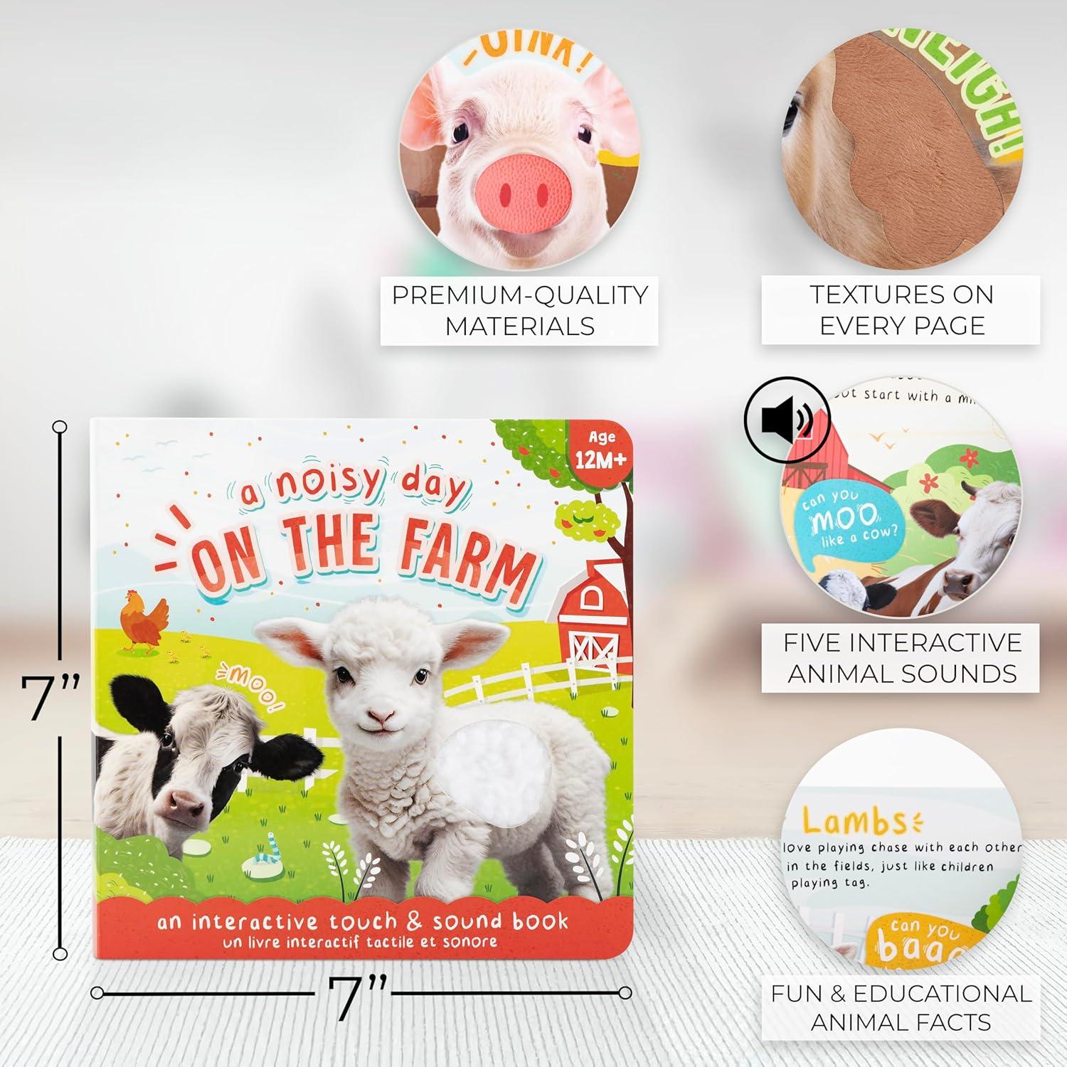 Libro Interactivo de Sonido Táctil ZICOTOs - Animales de Granja