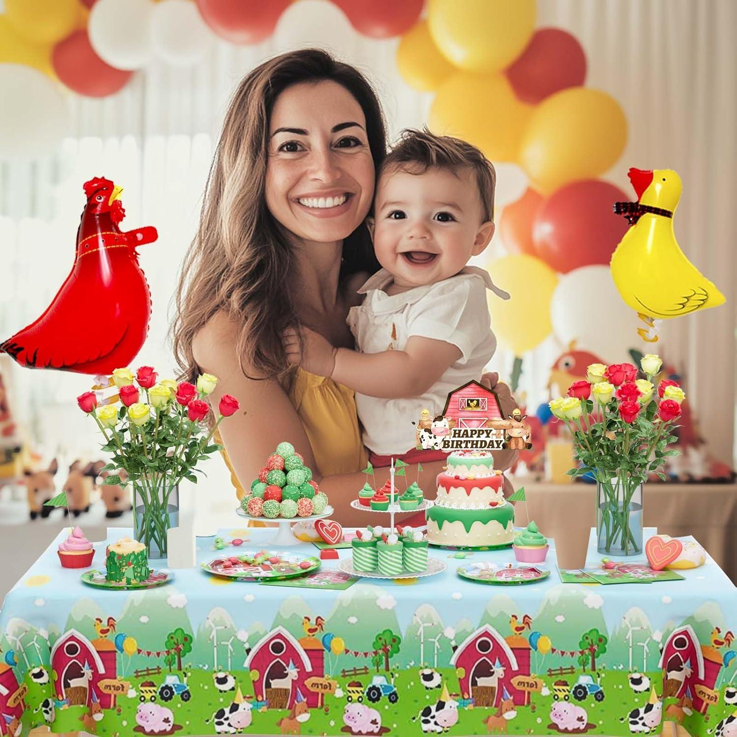 Decoraciones de Cumpleaños en la Granja Fiesec - 212 Pcs