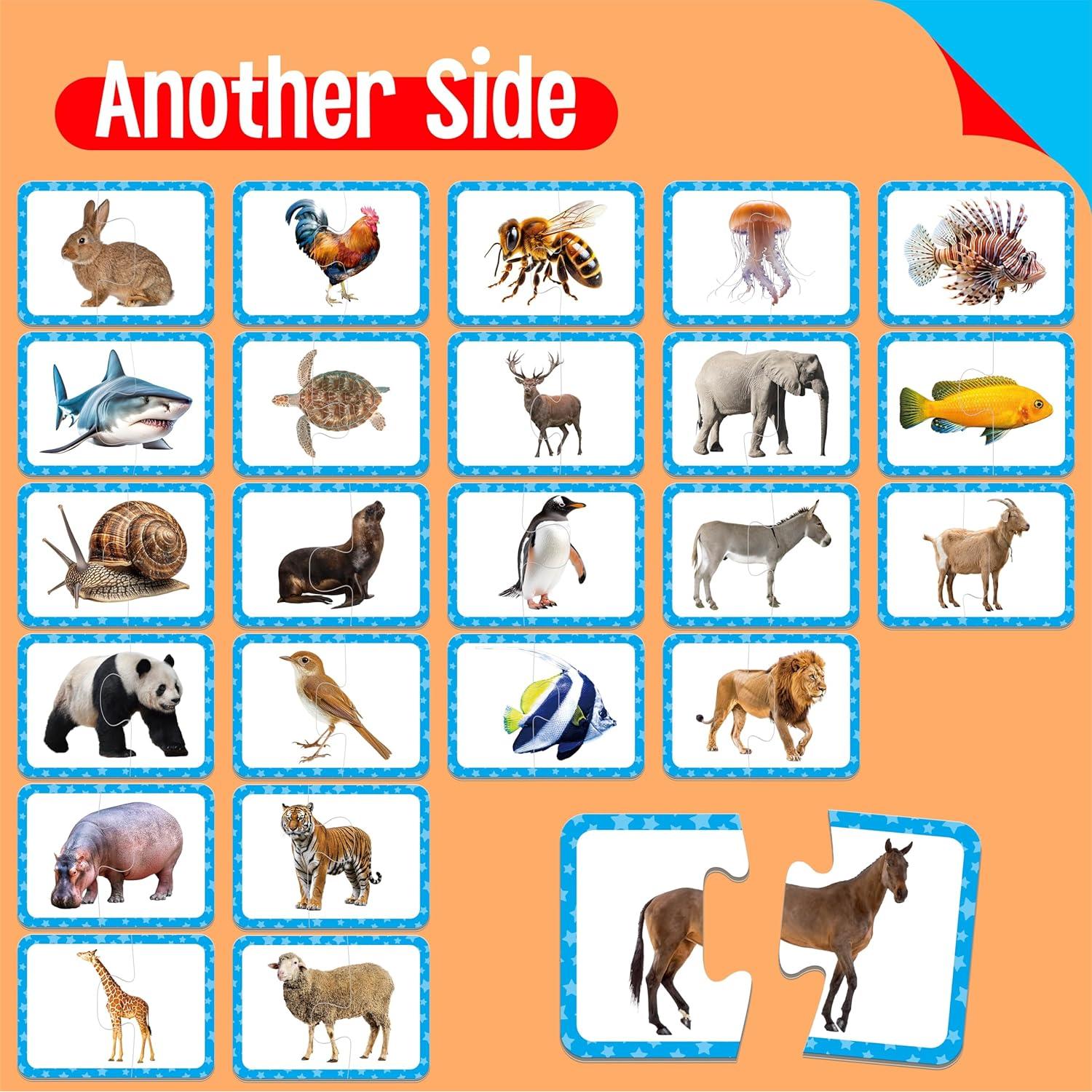 Rompecabezas de Emparejamiento de Animales SpriteGru 48 Piezas