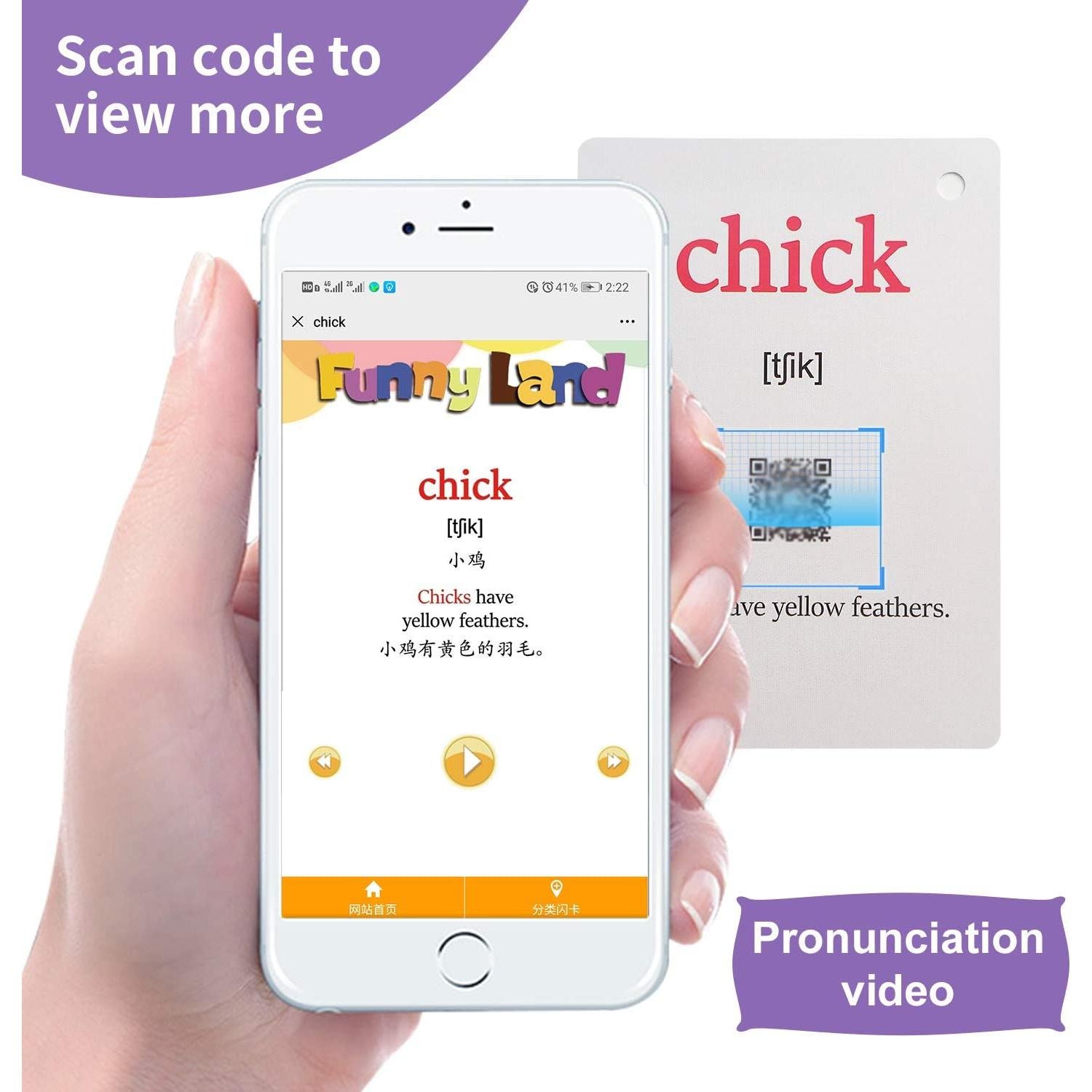 Tarjetas Didácticas Animales de Granja Lachilly 18 Piezas