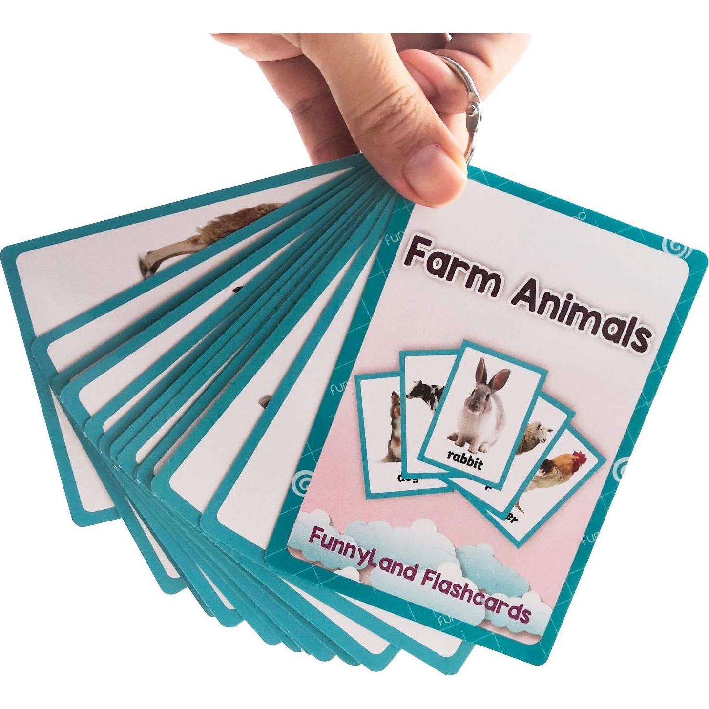 Tarjetas Didácticas Animales de Granja Lachilly 18 Piezas