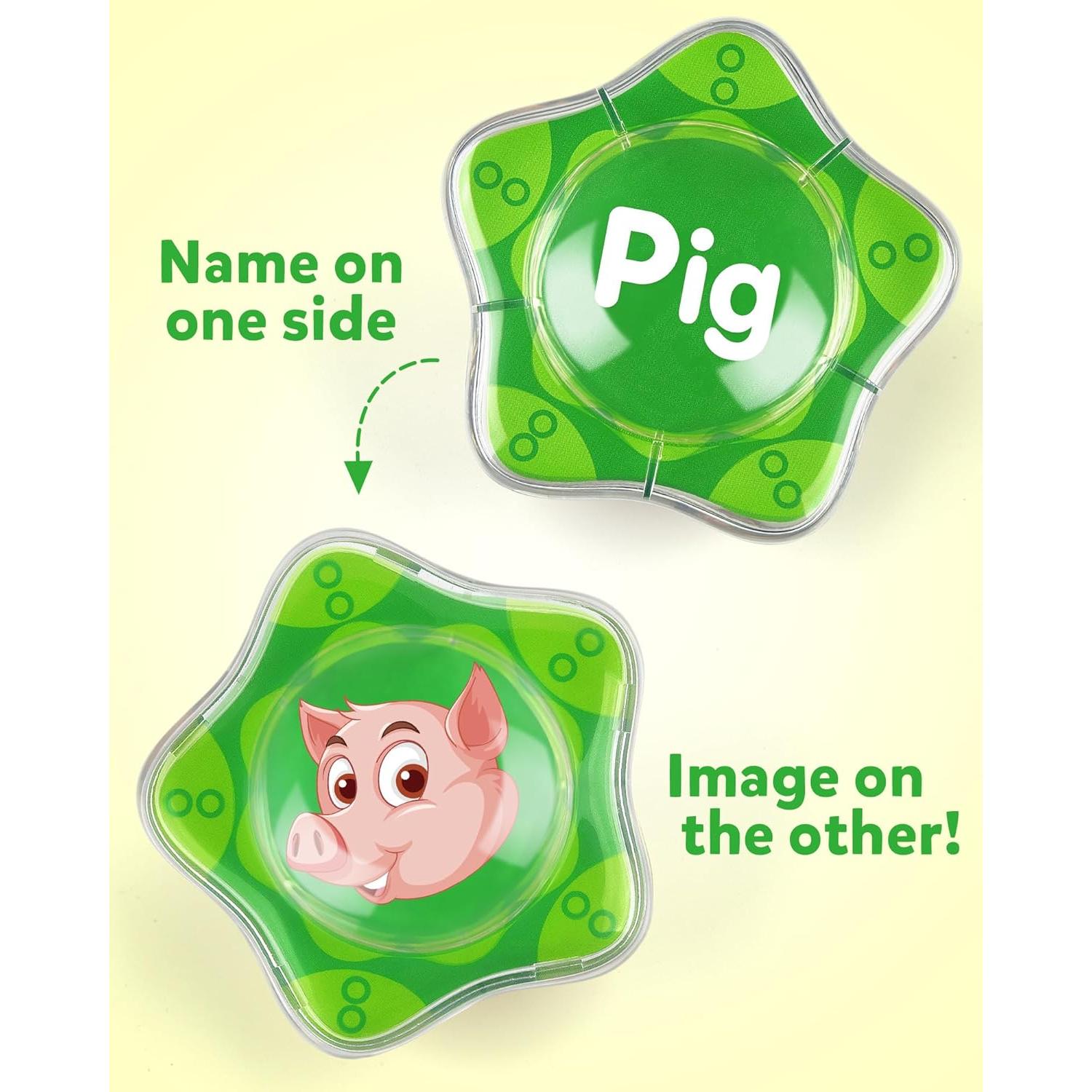 Juguete Flotante Coogam para Baño Set 12 Animales Granja