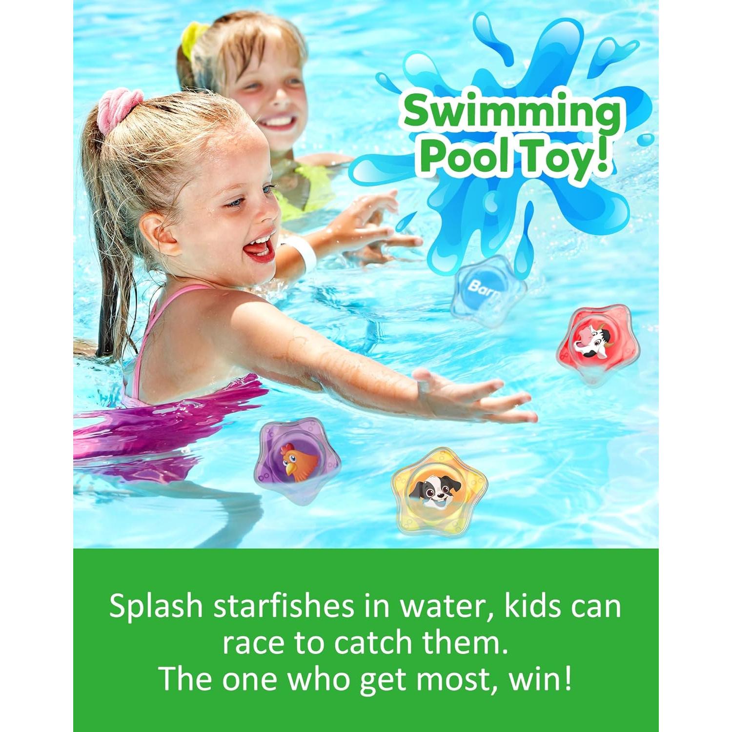 Juguete Flotante Coogam para Baño Set 12 Animales Granja