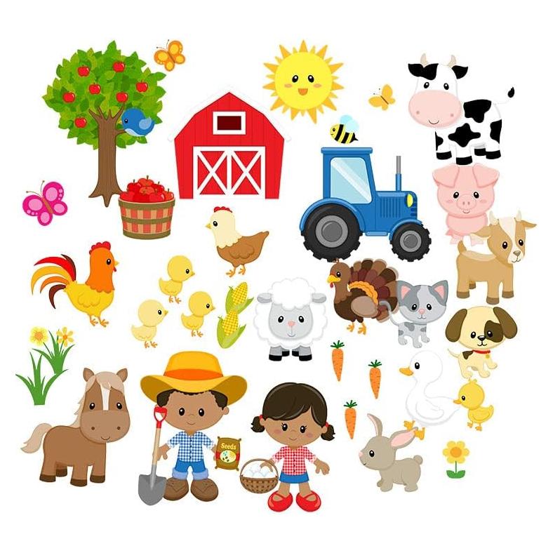 Conjunto de Fieltro de Granja Story Time Felts - 37 Piezas