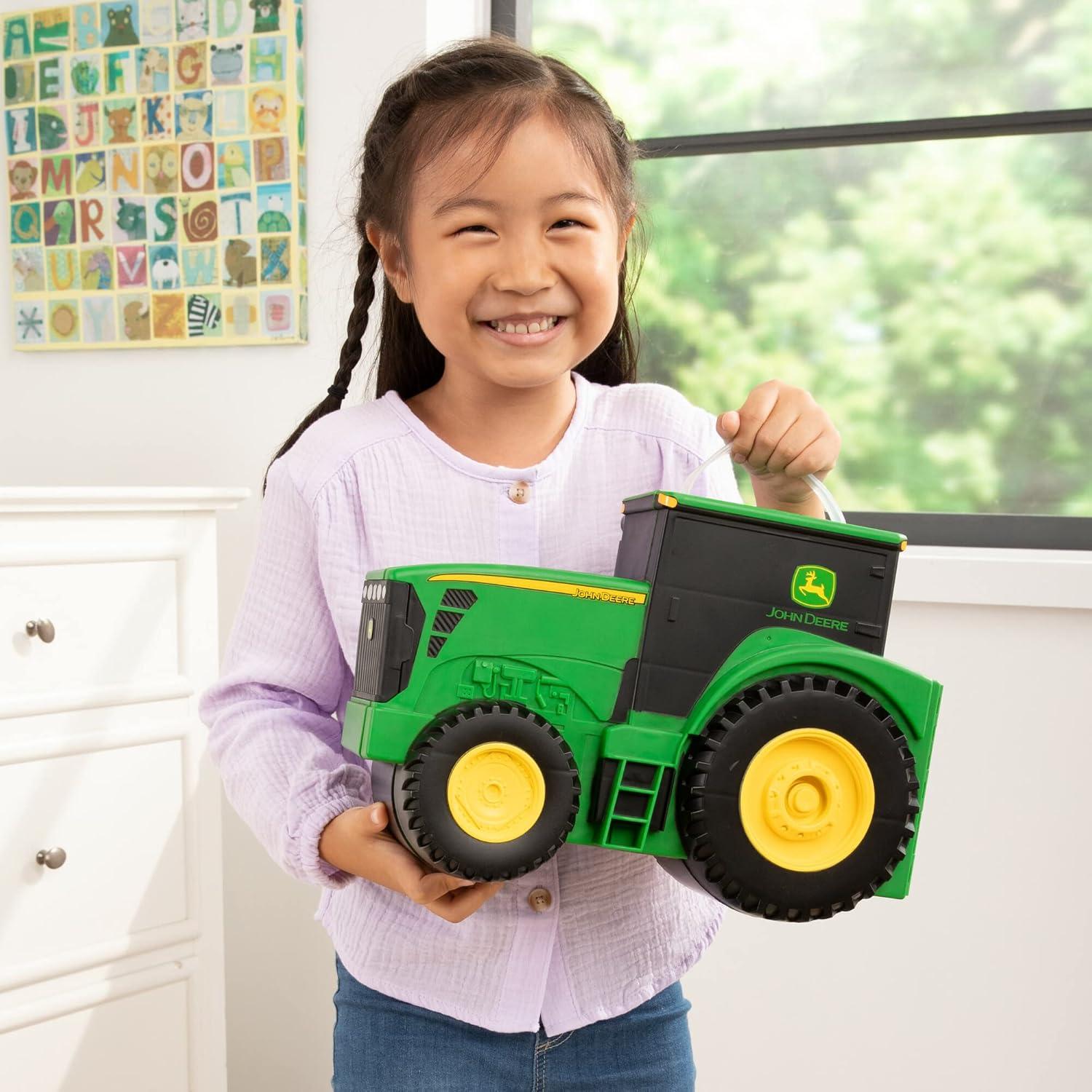 Set de Juguetes de Granja John Deere TOMY - 18 Piezas con Estuche