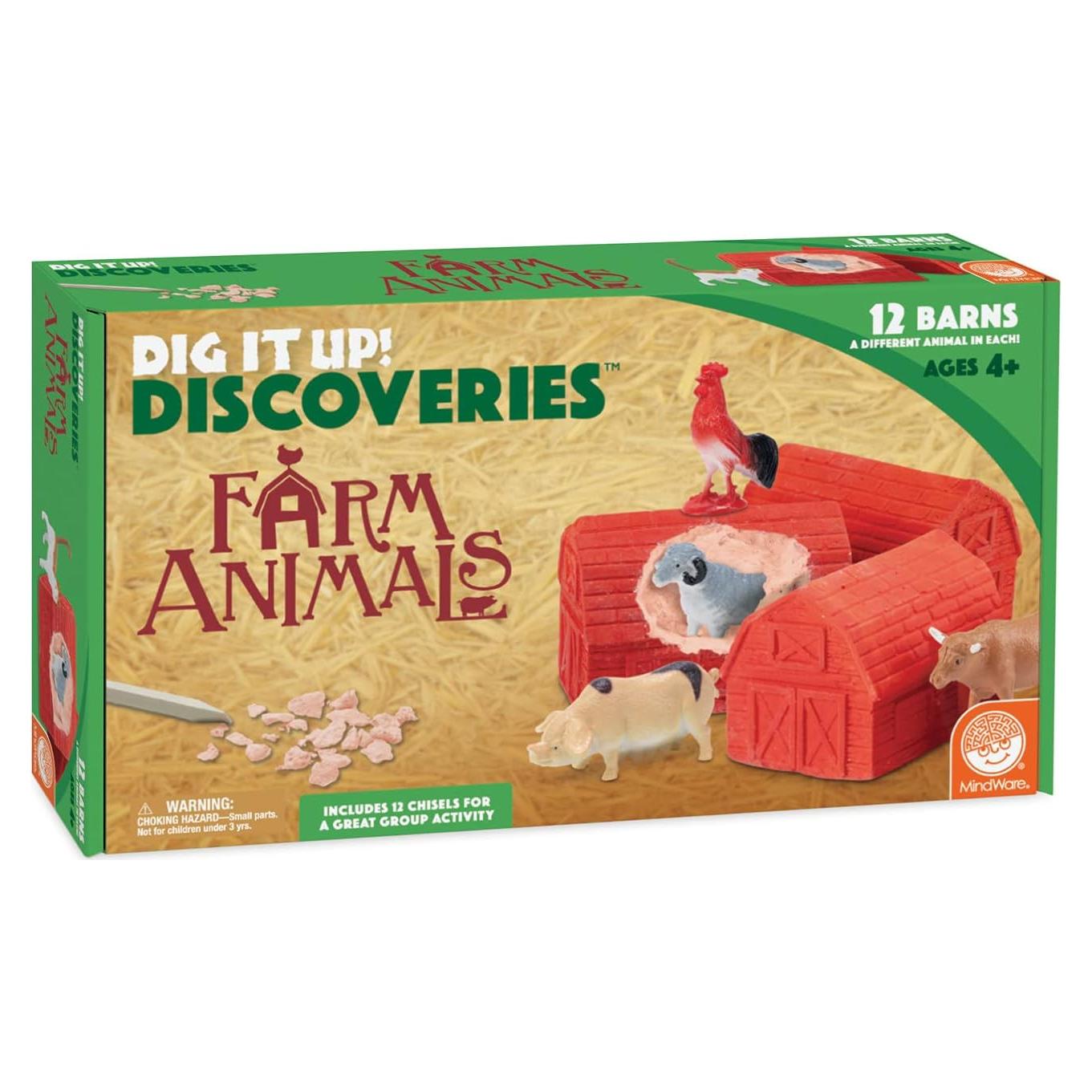 Kit de Excavación de Animales de Granja MindWare - 12 Proyectos