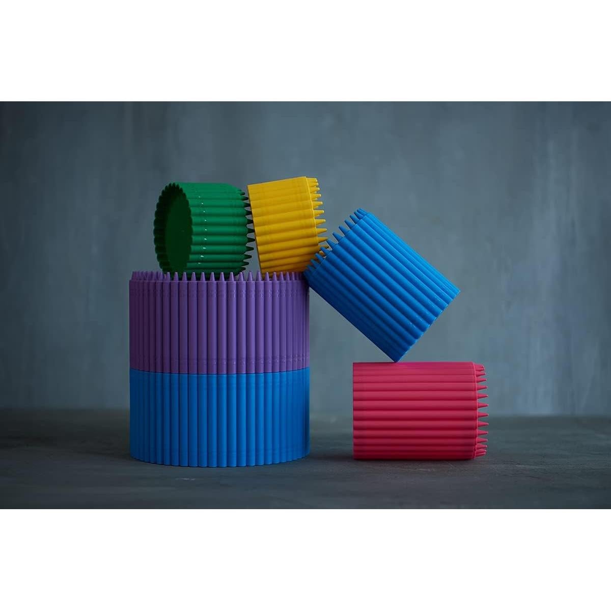 Caja de Almacenamiento Redonda Crayola - Rojo, 17 cm, Apilable