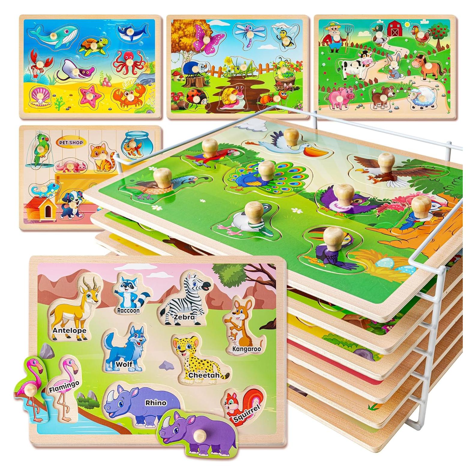 Rompecabezas de Madera Educativos SYNARRY para Niños 1-4 Años