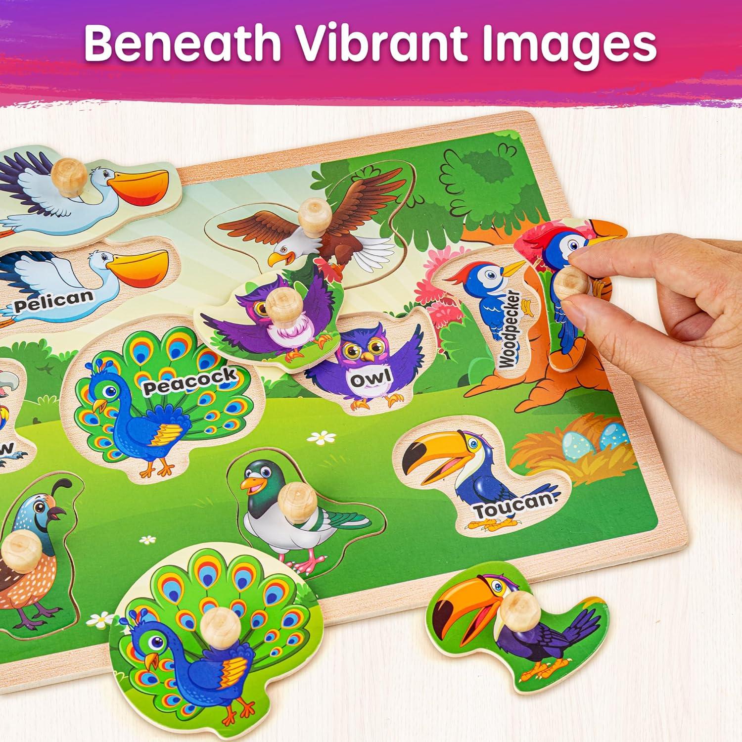 Rompecabezas de Madera Educativos SYNARRY para Niños 1-4 Años