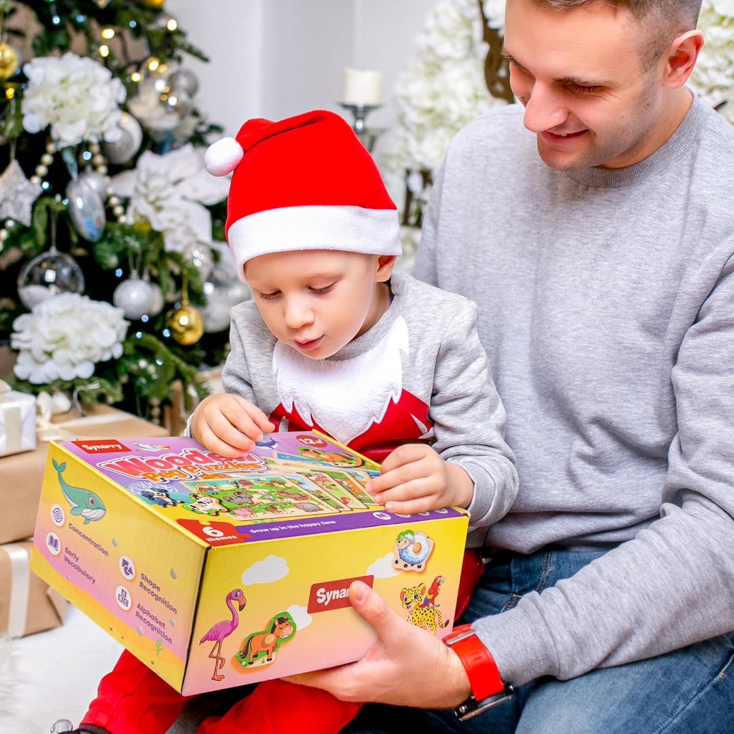 Rompecabezas de Madera Educativos SYNARRY para Niños 1-4 Años