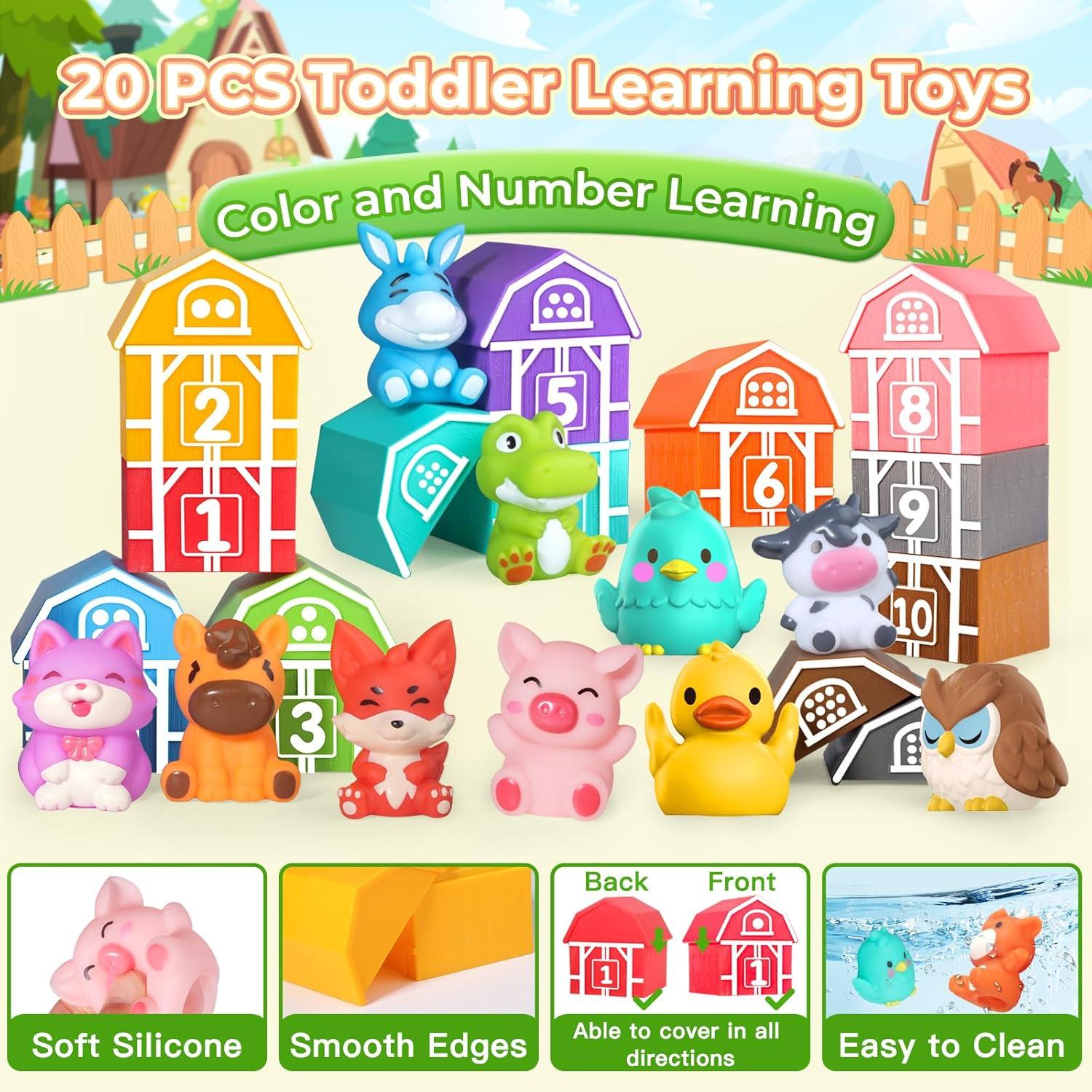 Juguetes de Aprendizaje Oriate Animales de Granja 20 Piezas