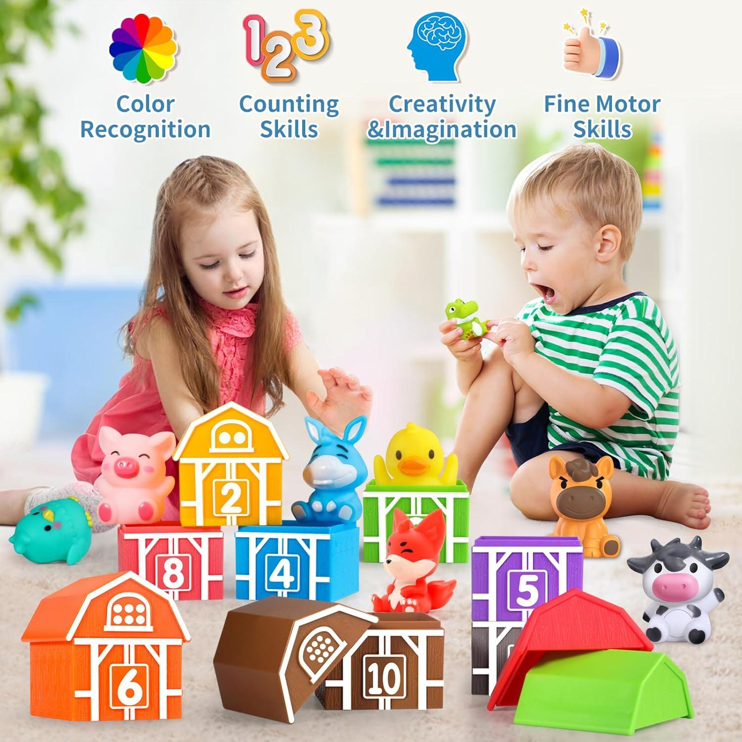 Juguetes de Aprendizaje Oriate Animales de Granja 20 Piezas