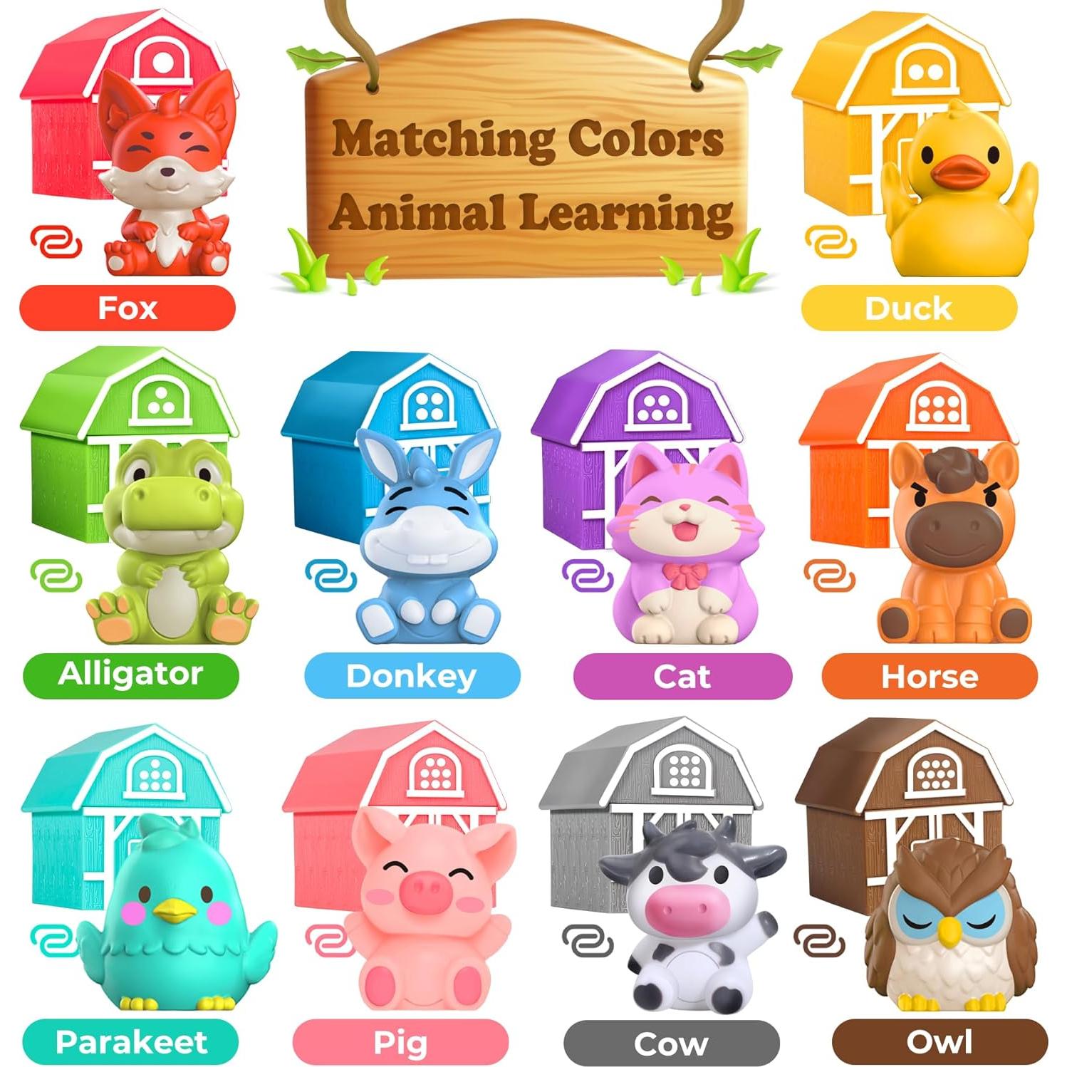 Juguetes de Aprendizaje Oriate Animales de Granja 20 Piezas