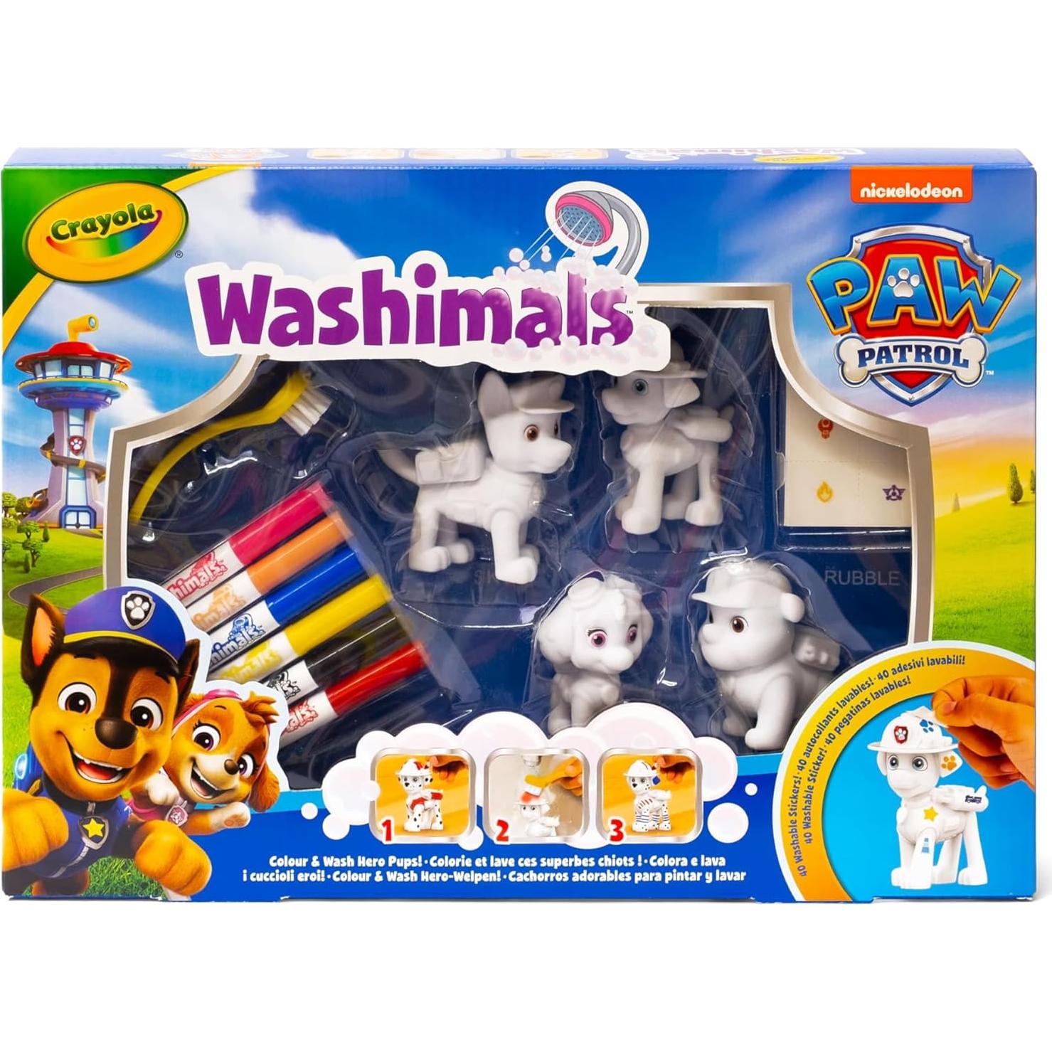 Kit de Actividad Washimals Crayola Paw Patrol con 4 Animales