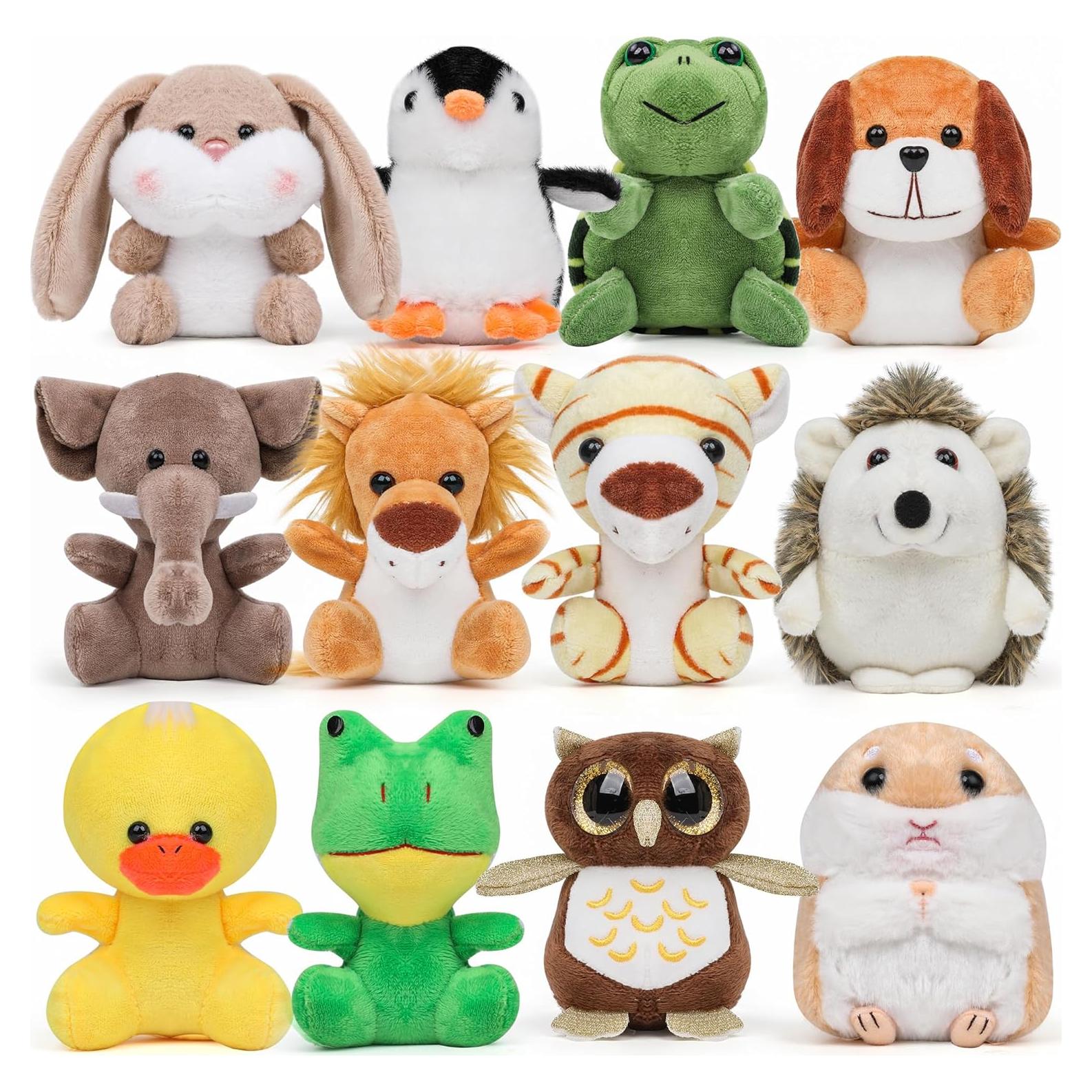 Conjunto de 12 Animales de Peluche Safari Genérico - Juguetes