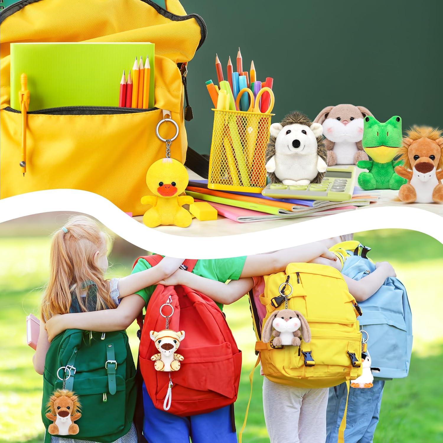 Conjunto de 12 Animales de Peluche Safari Genérico - Juguetes