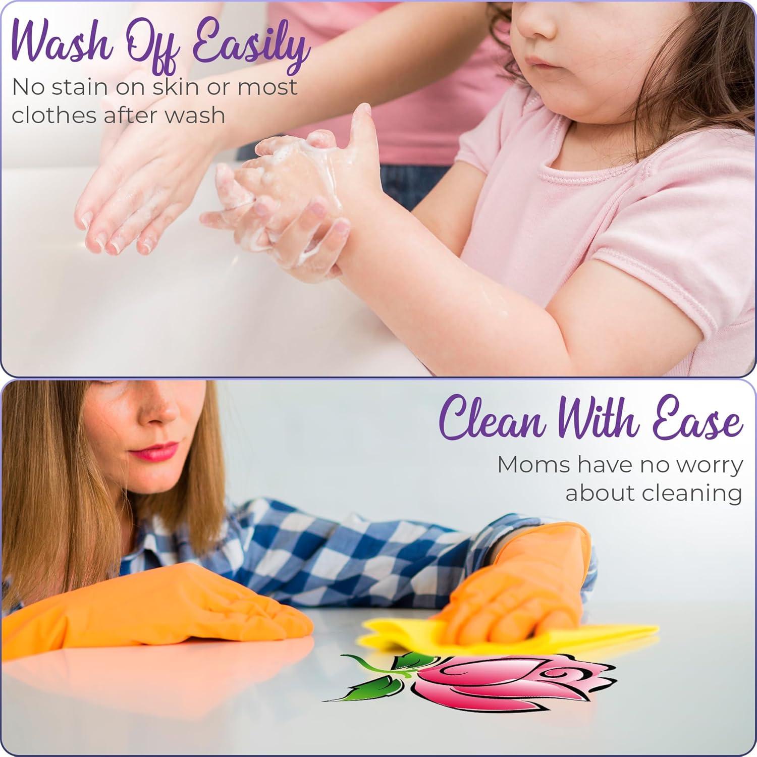 Set de Pintura Lavable para Niños MOMOTOYS - 16 Colores y 4 Metálicos