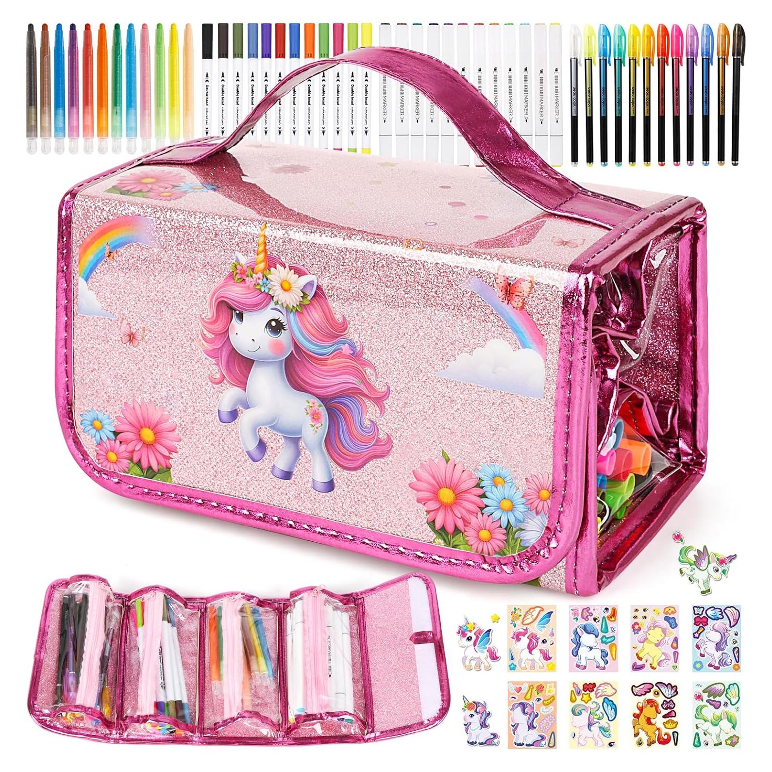Set de Marcadores Lavables Kodvinp Unicornio Rosa 12 Piezas