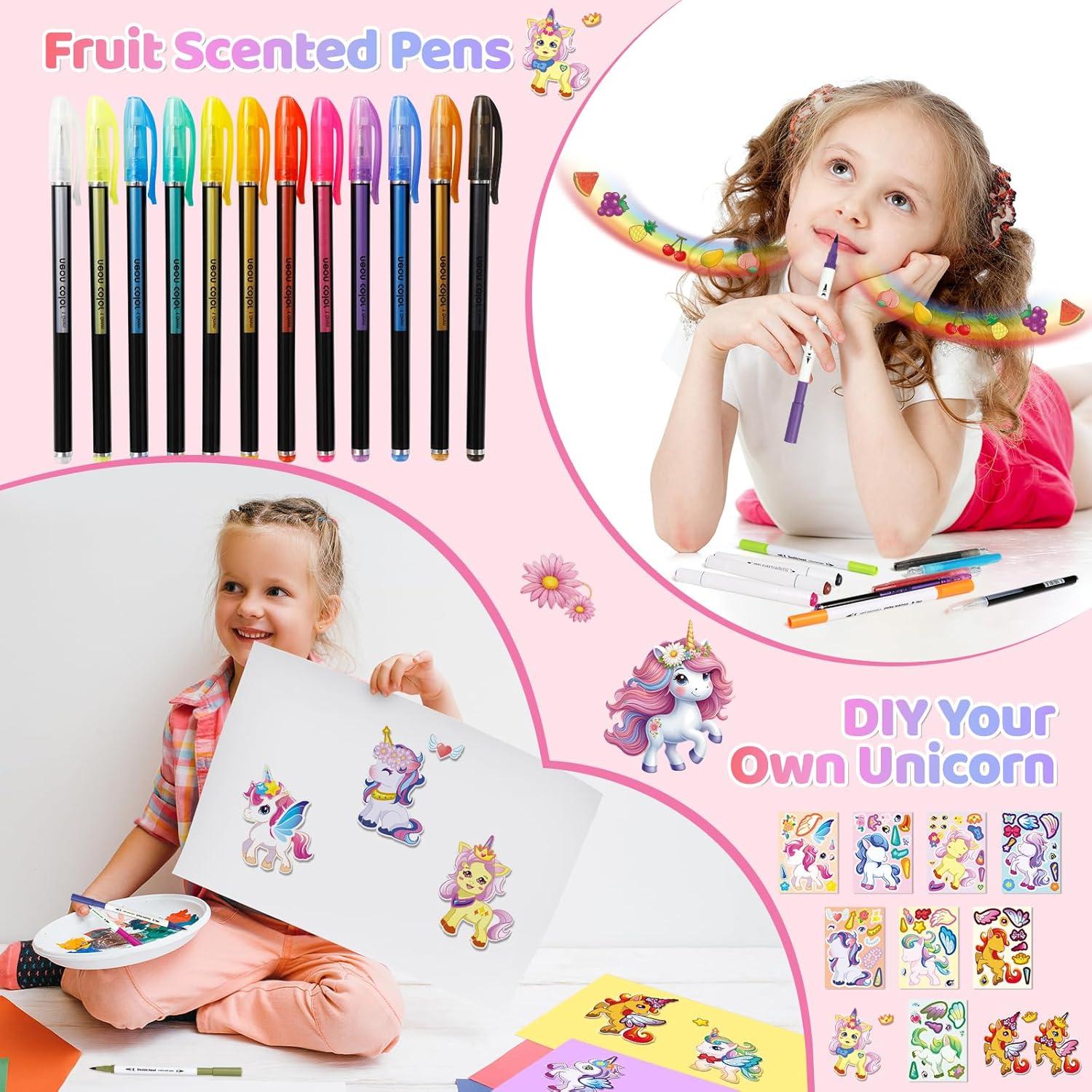 Set de Marcadores Lavables Kodvinp Unicornio Rosa 12 Piezas