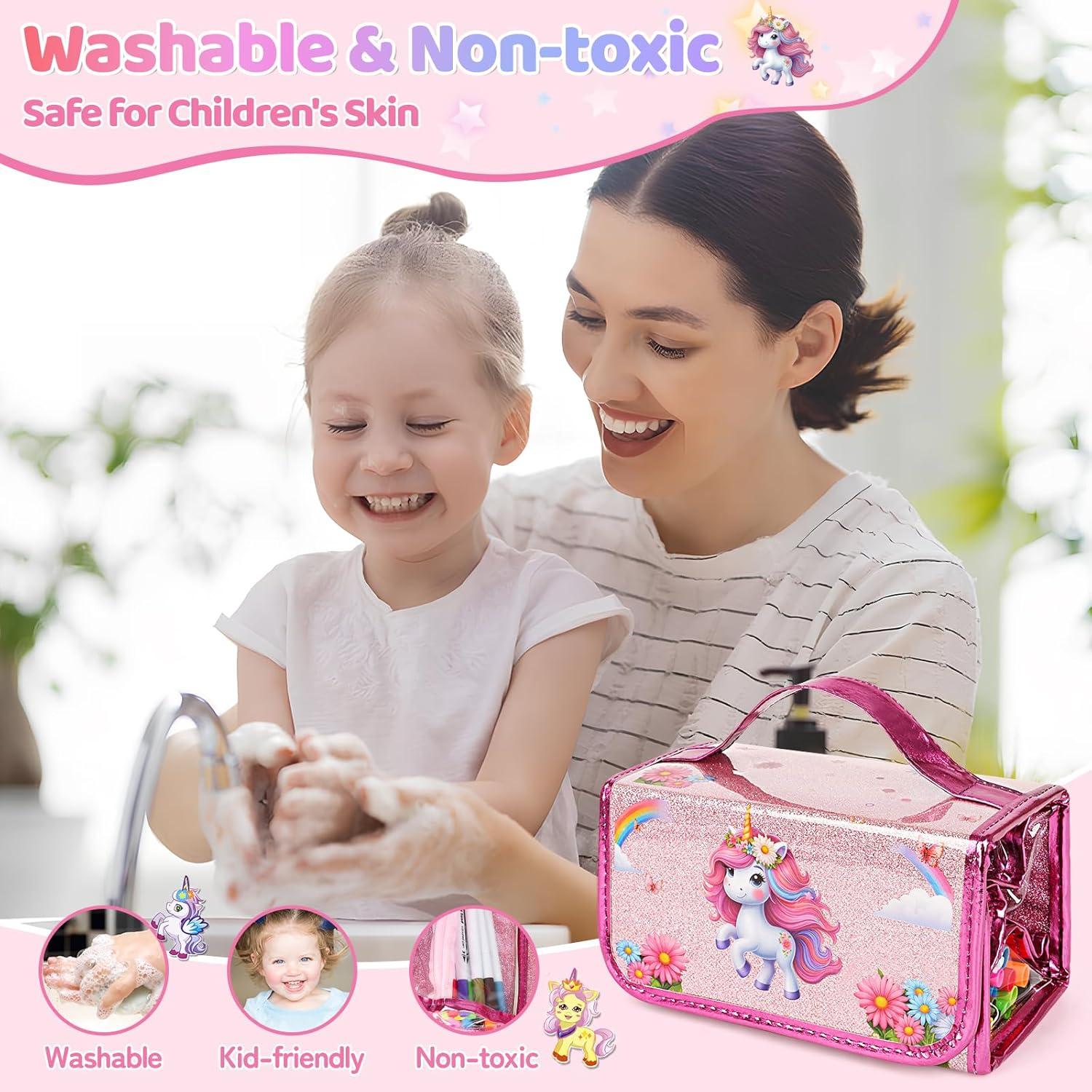 Set de Marcadores Lavables Kodvinp Unicornio Rosa 12 Piezas