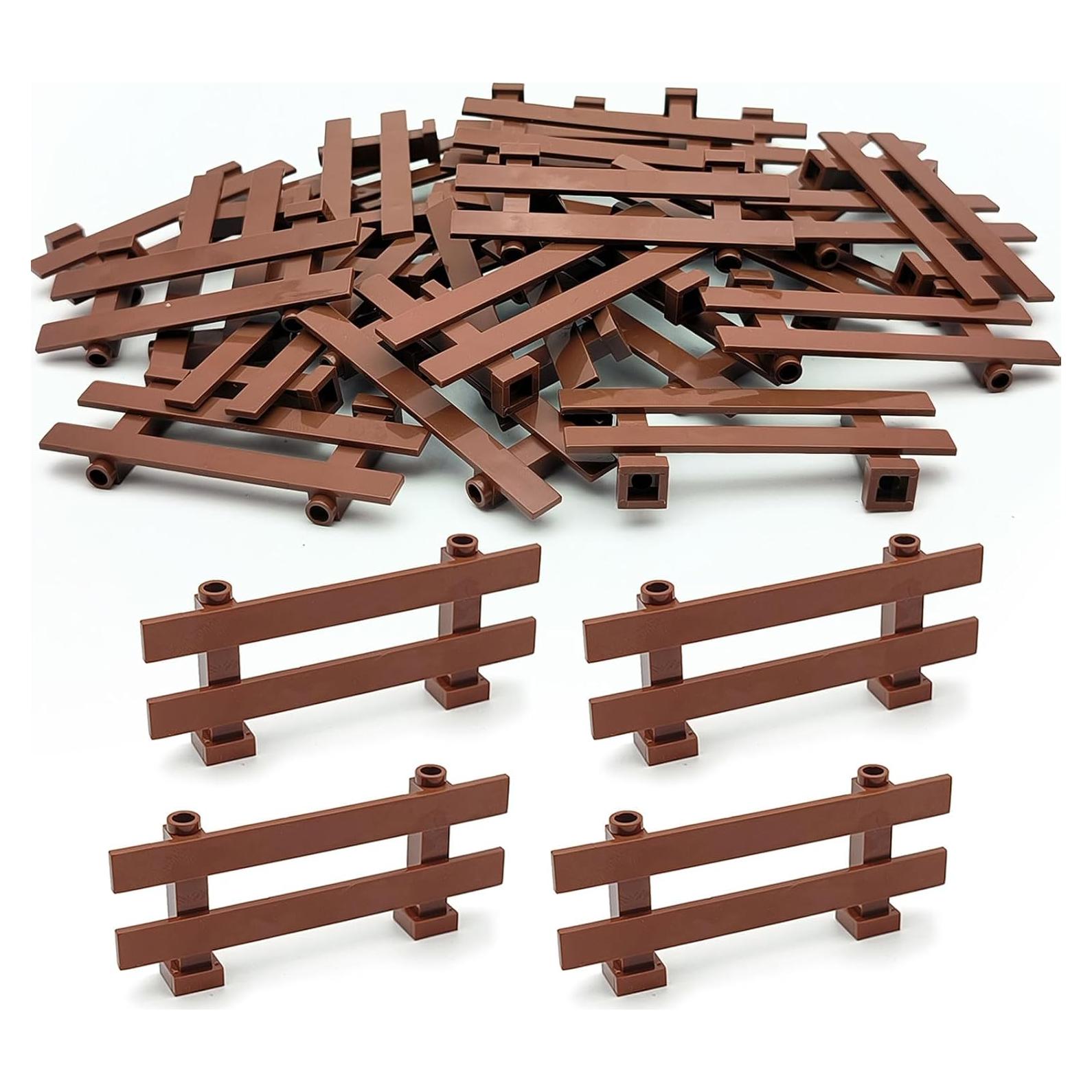 24 Piezas Accesorios de Cercas Marrones SPRITE WORLD 3.2x0.76 cm