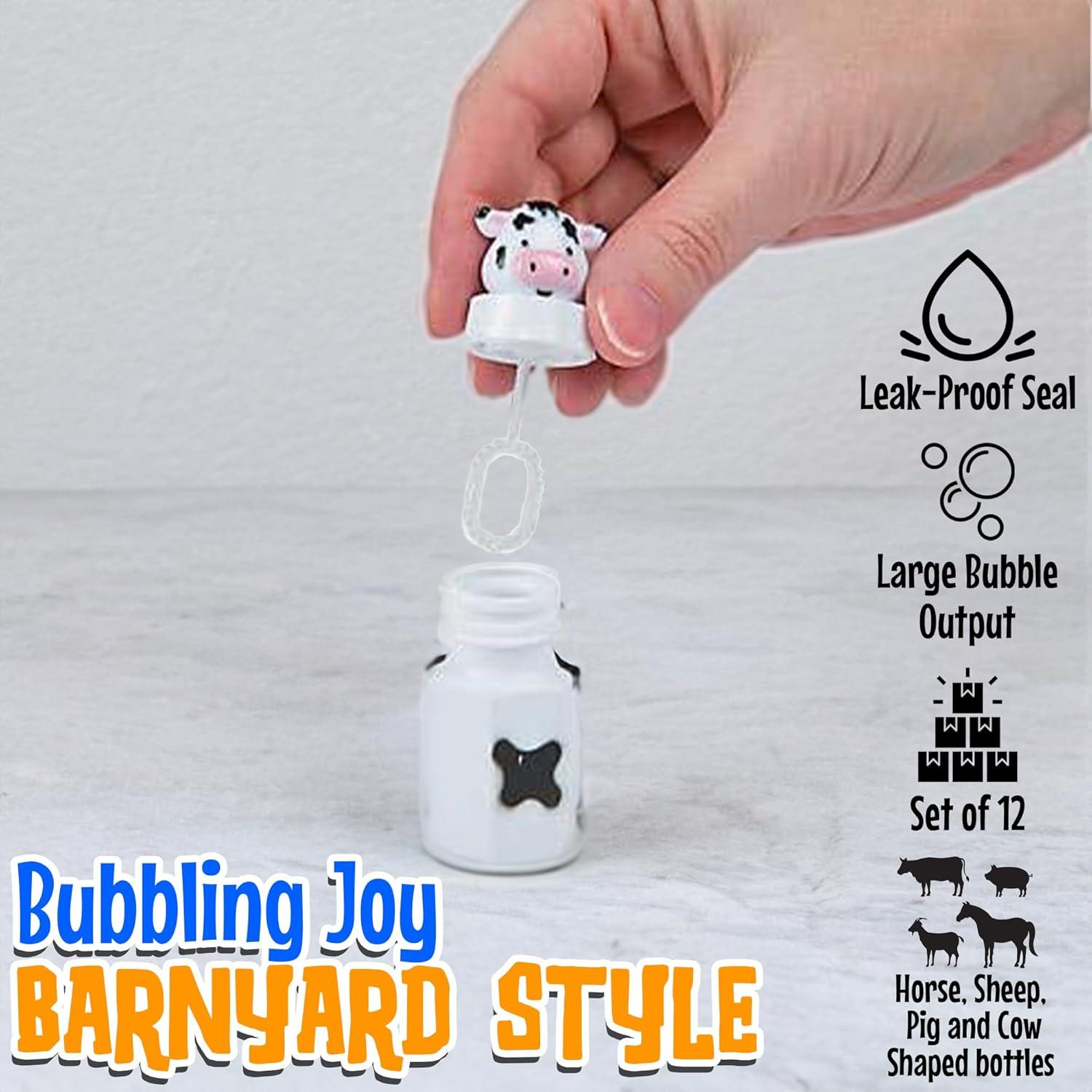 Botellas de Burbujas de Granja Fun Express - Juego de 12 Animales