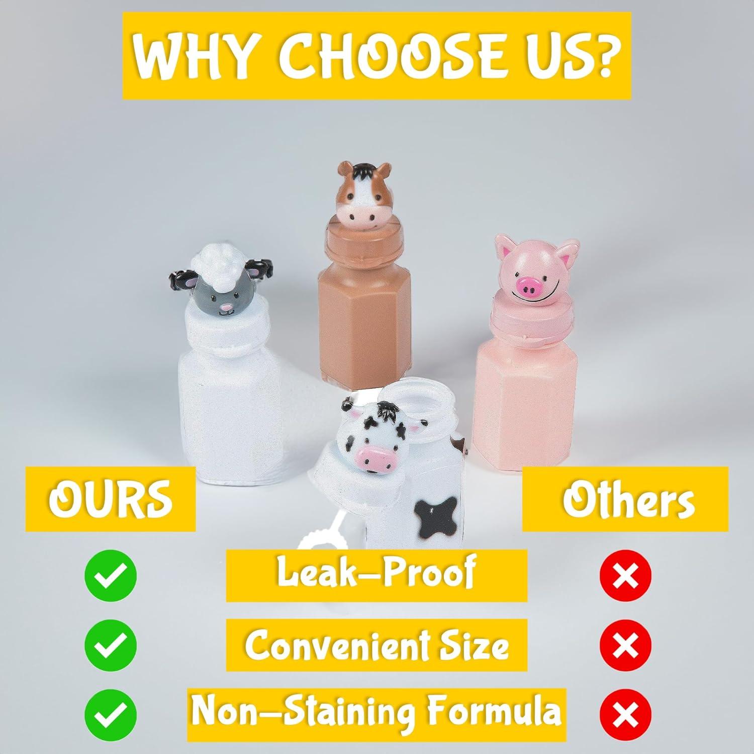 Botellas de Burbujas de Granja Fun Express - Juego de 12 Animales