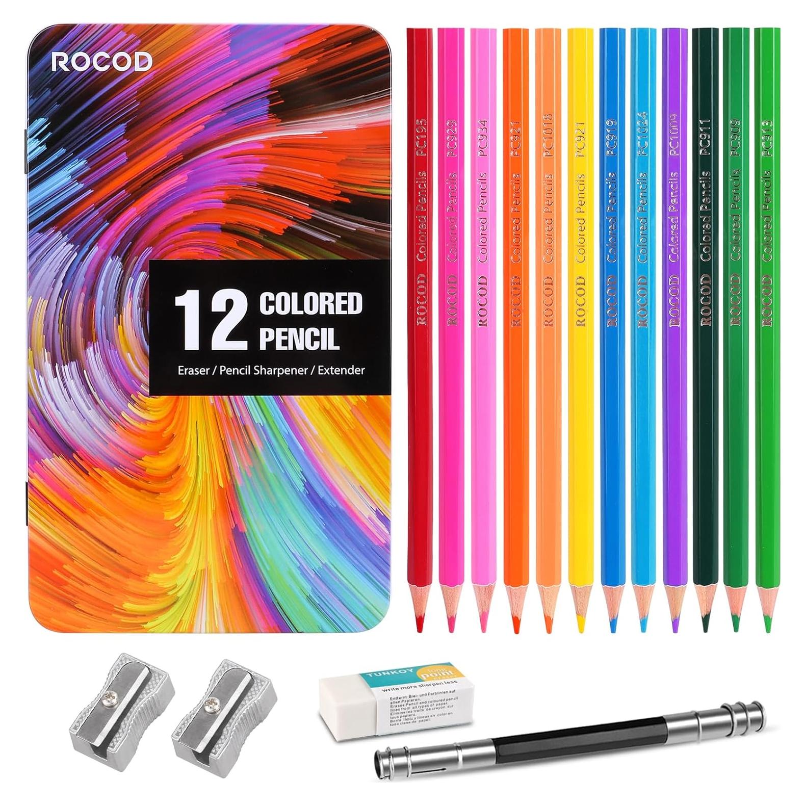Set de Lápices de Colores ROCOD 12 Piezas Artístico