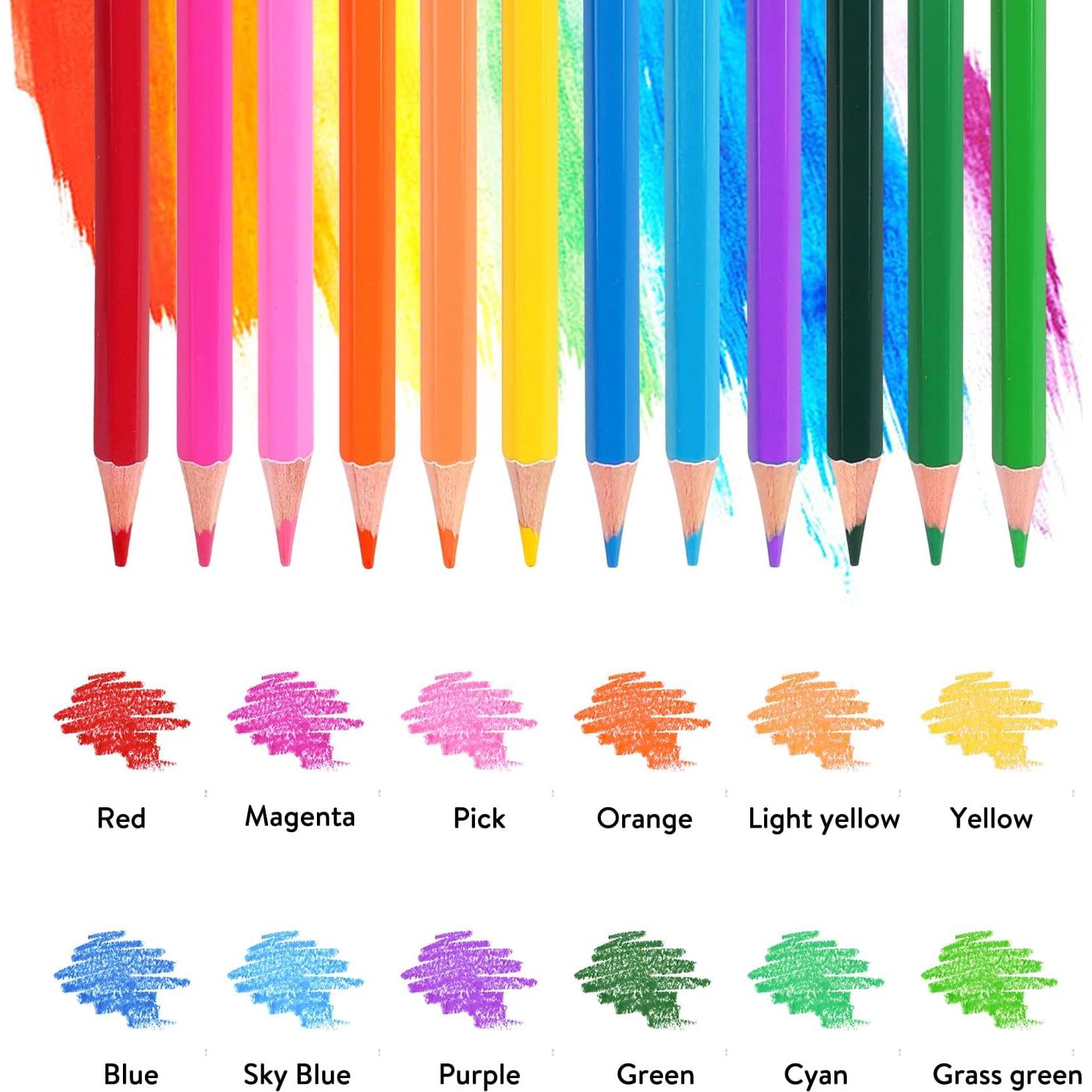 Set de Lápices de Colores ROCOD 12 Piezas Artístico