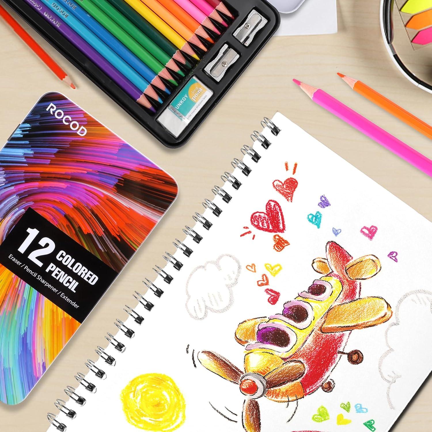 Set de Lápices de Colores ROCOD 12 Piezas Artístico
