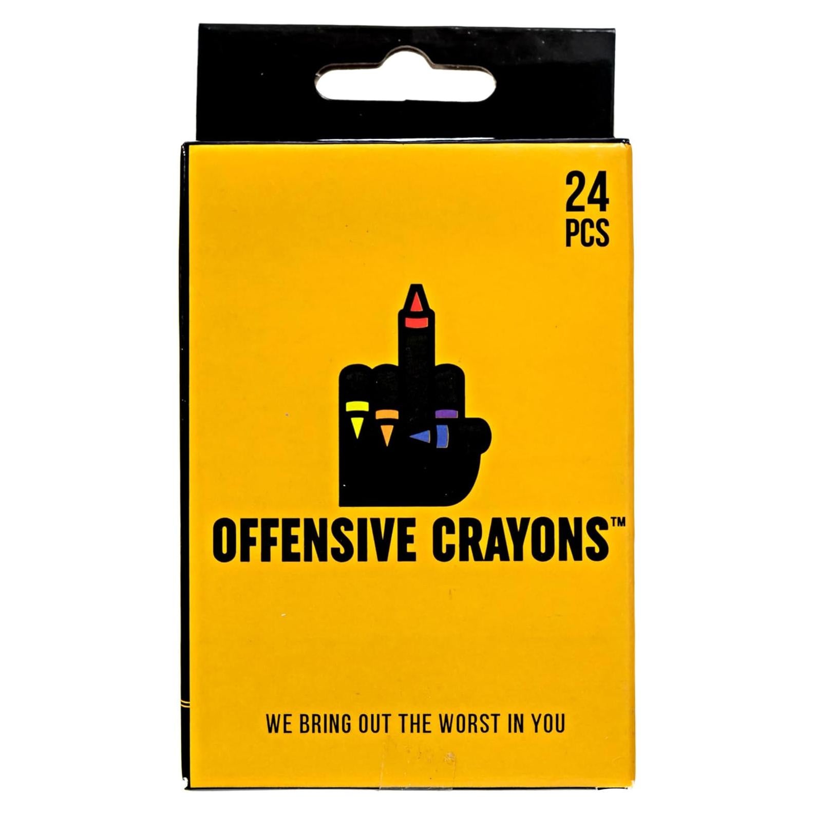 Crayones Ofensivos MilkToast - Set de 24 Colores Sarcásticos