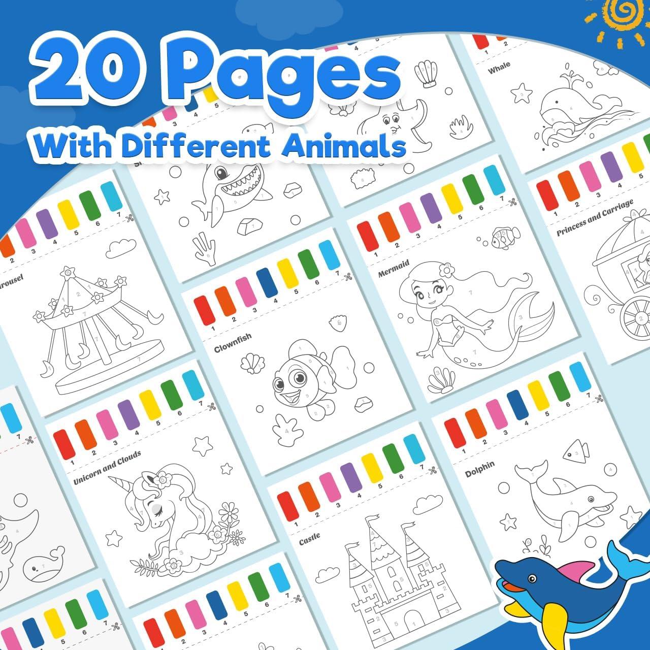 Libro de Pintura con Agua ZMLM - Princesa y Mar - 20 Hojas