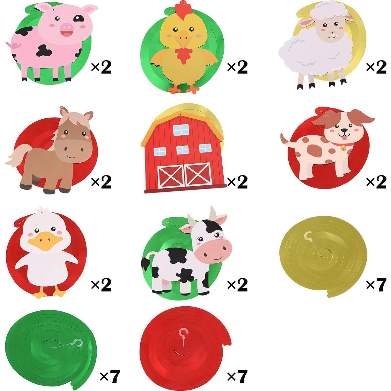 Decoraciones Colgantes de Granja 30Ct KRISTIN PARADISE