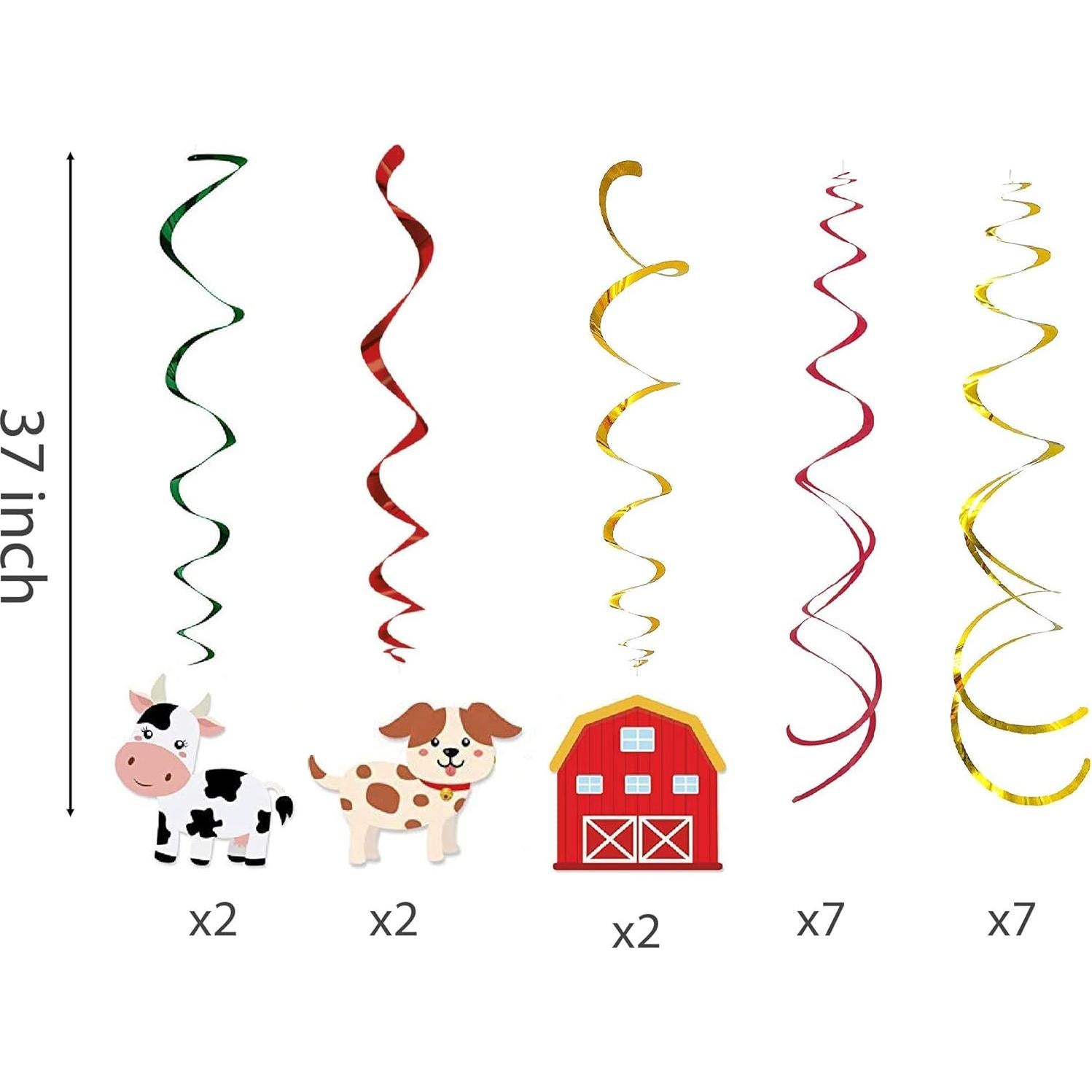 Decoraciones Colgantes de Granja 30Ct KRISTIN PARADISE