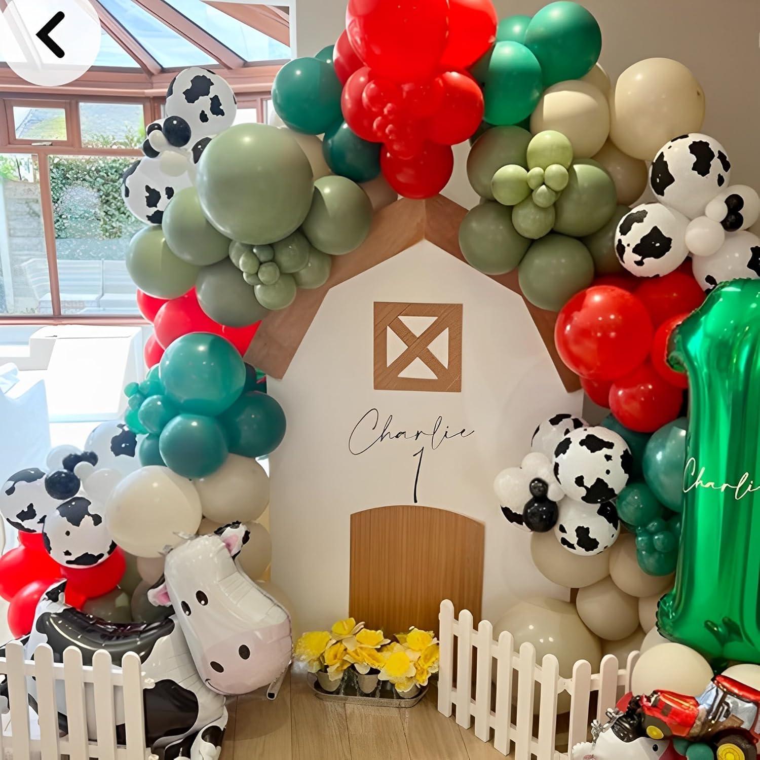 Kit de Arco de Globos de Tractor GIHOO - 137 Pcs Fiesta Cumpleaños