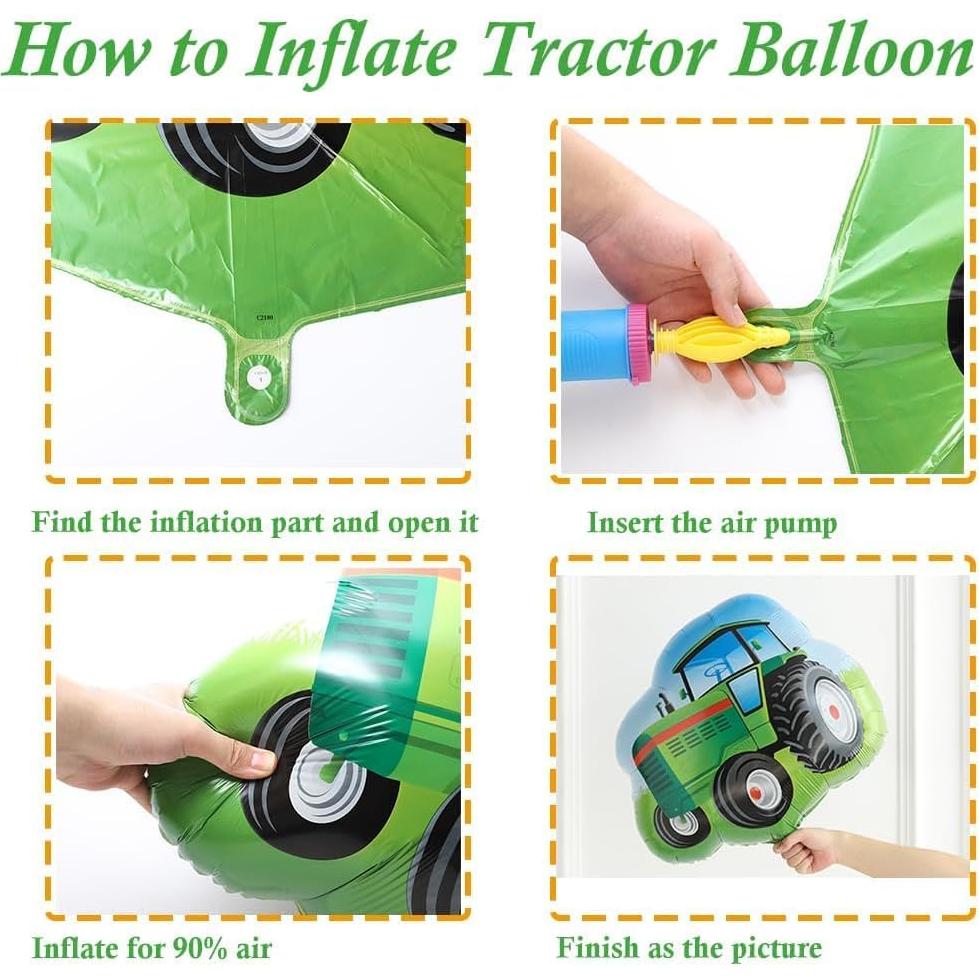 Kit de Arco de Globos de Tractor GIHOO - 137 Pcs Fiesta Cumpleaños