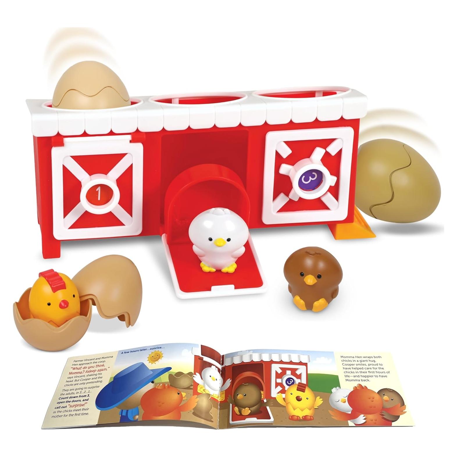 Coop de Pollos Peeksville Hide & Cheep - Juguete Sensorial para Niños