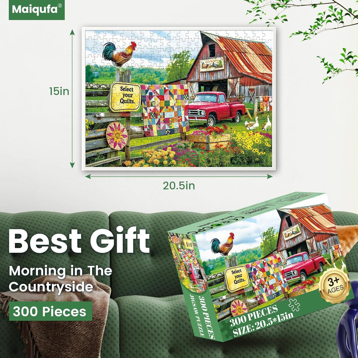 Rompecabezas de 300 Piezas Maiqufa Granja 52 x 30 cm