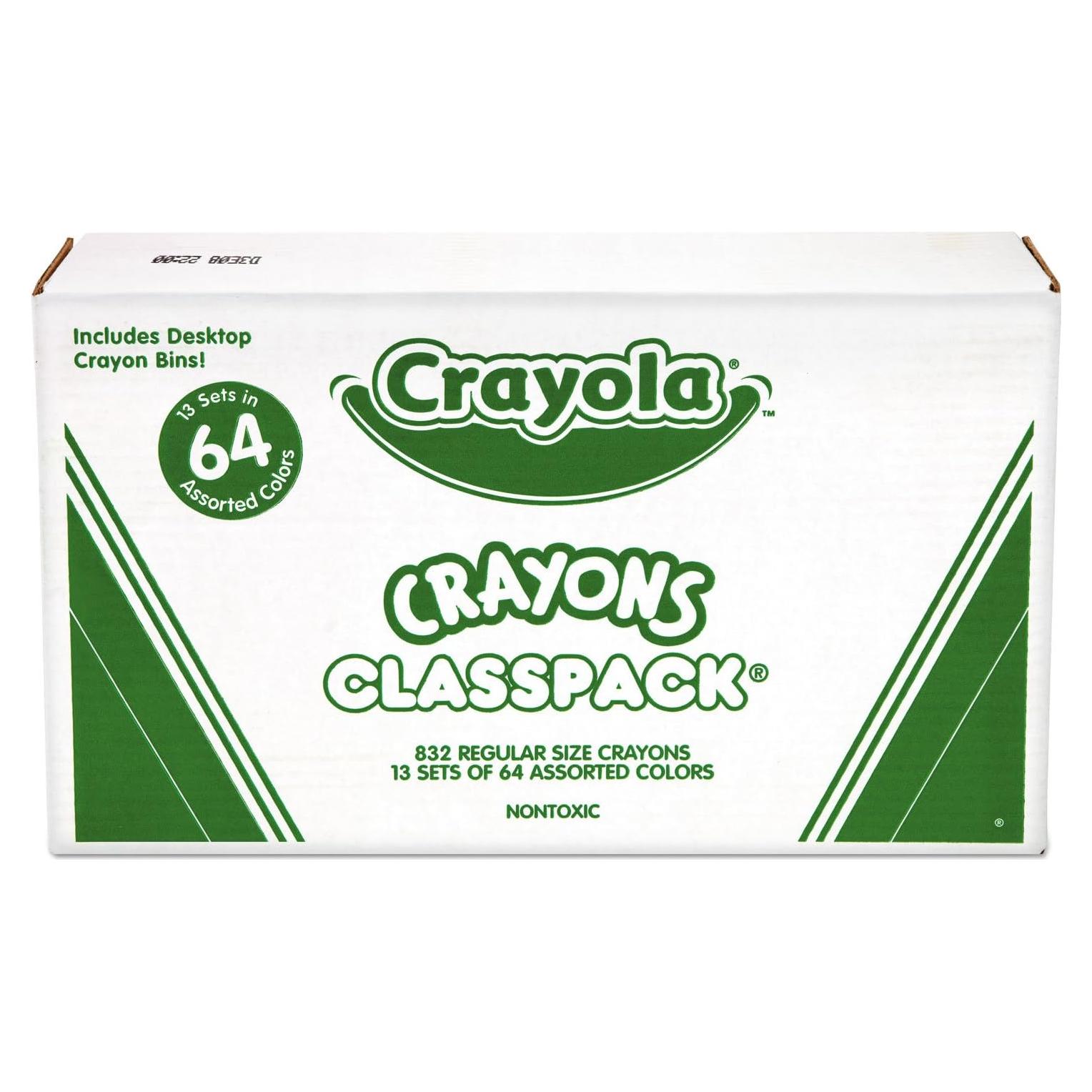 Set de Crayones de Cera Crayola 64 Colores Claspack