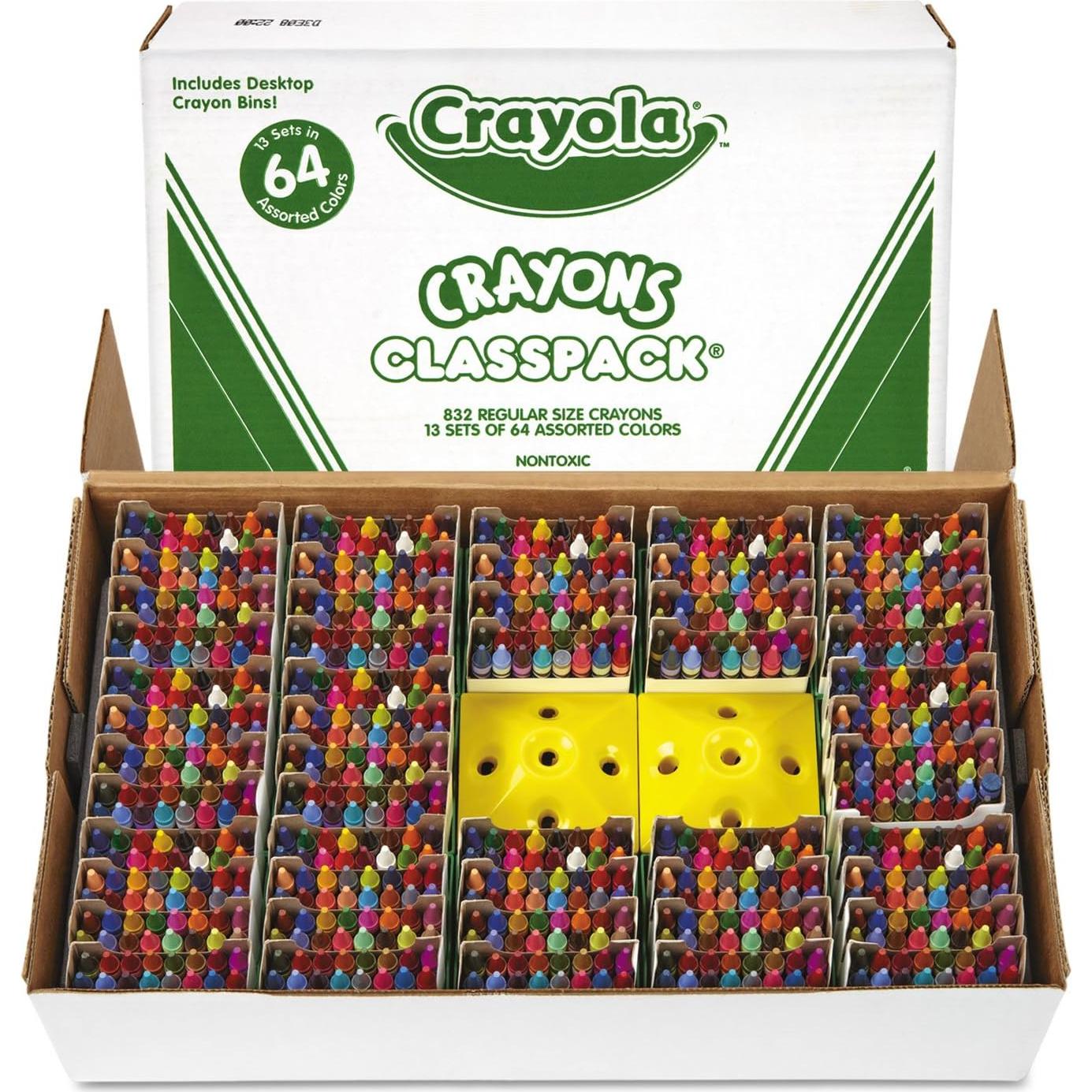 Set de Crayones de Cera Crayola 64 Colores Claspack