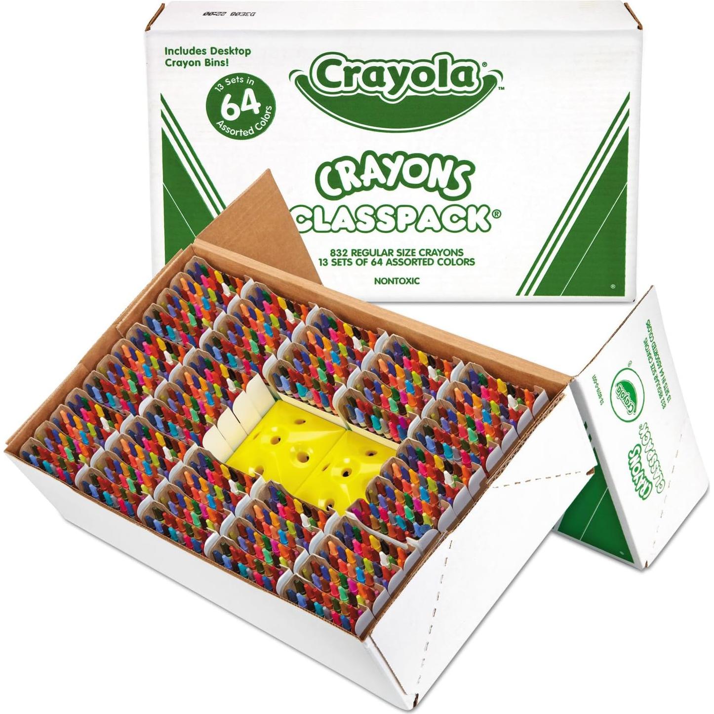 Set de Crayones de Cera Crayola 64 Colores Claspack