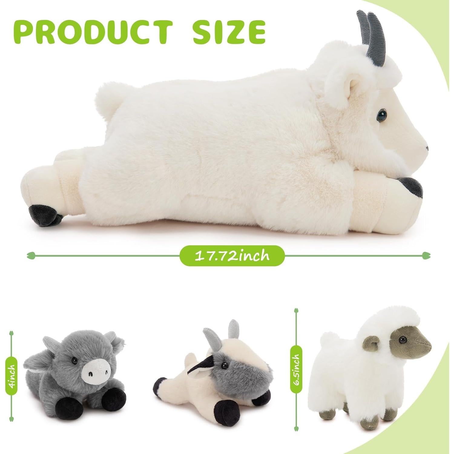 Juego de 4 Piezas de Cabra de Peluche Karister 45.72 cm